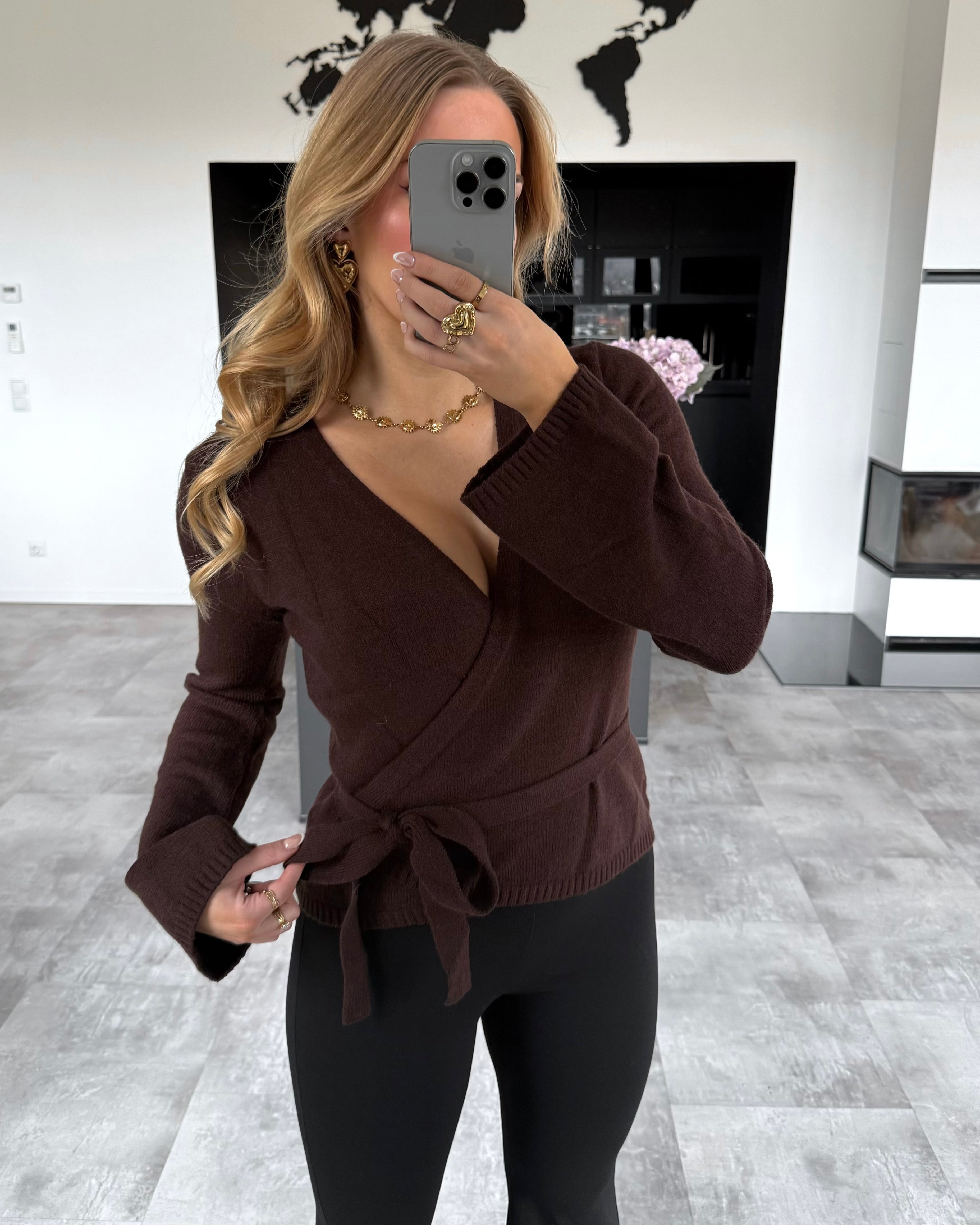 Wickel-Cardigan "Jovie" Chocolate