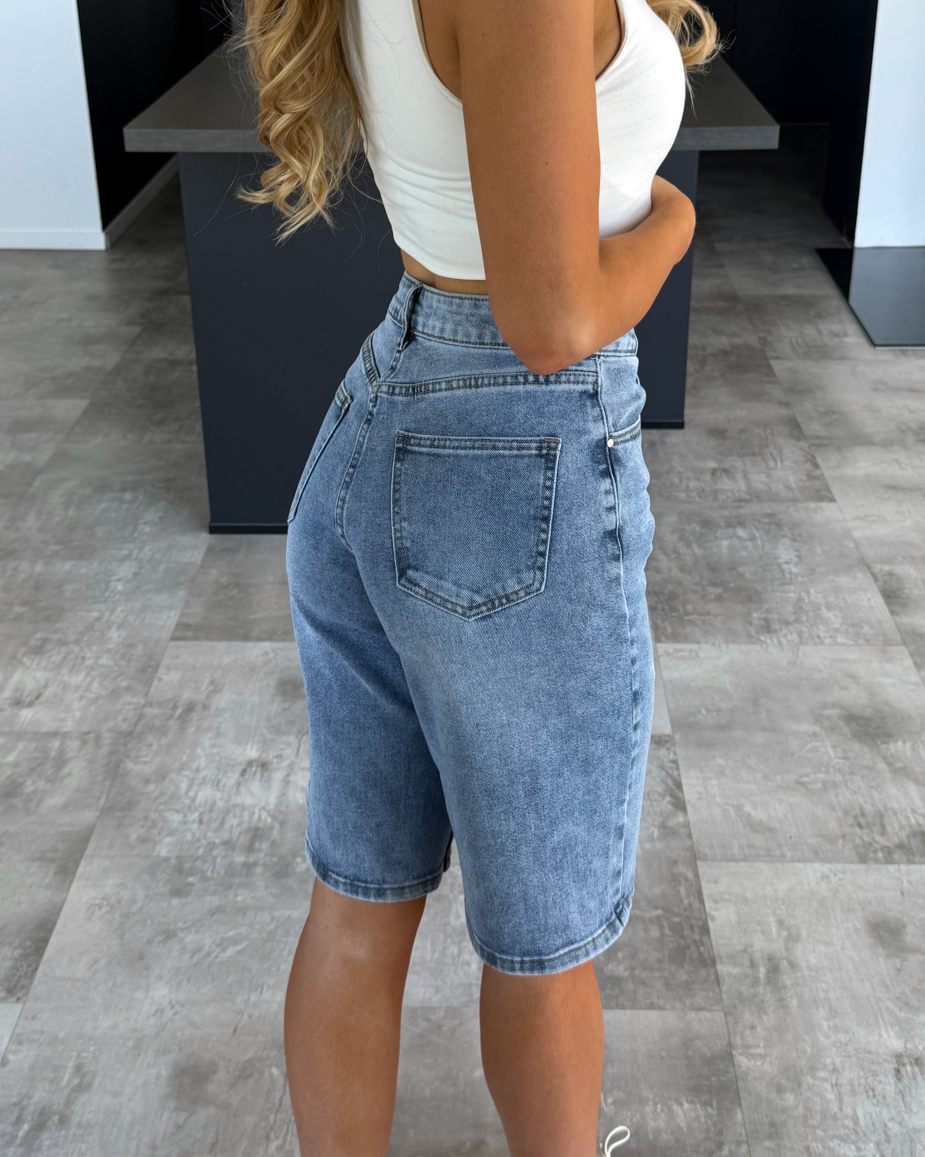 Jeansshorts “Ari“ Blau Lang