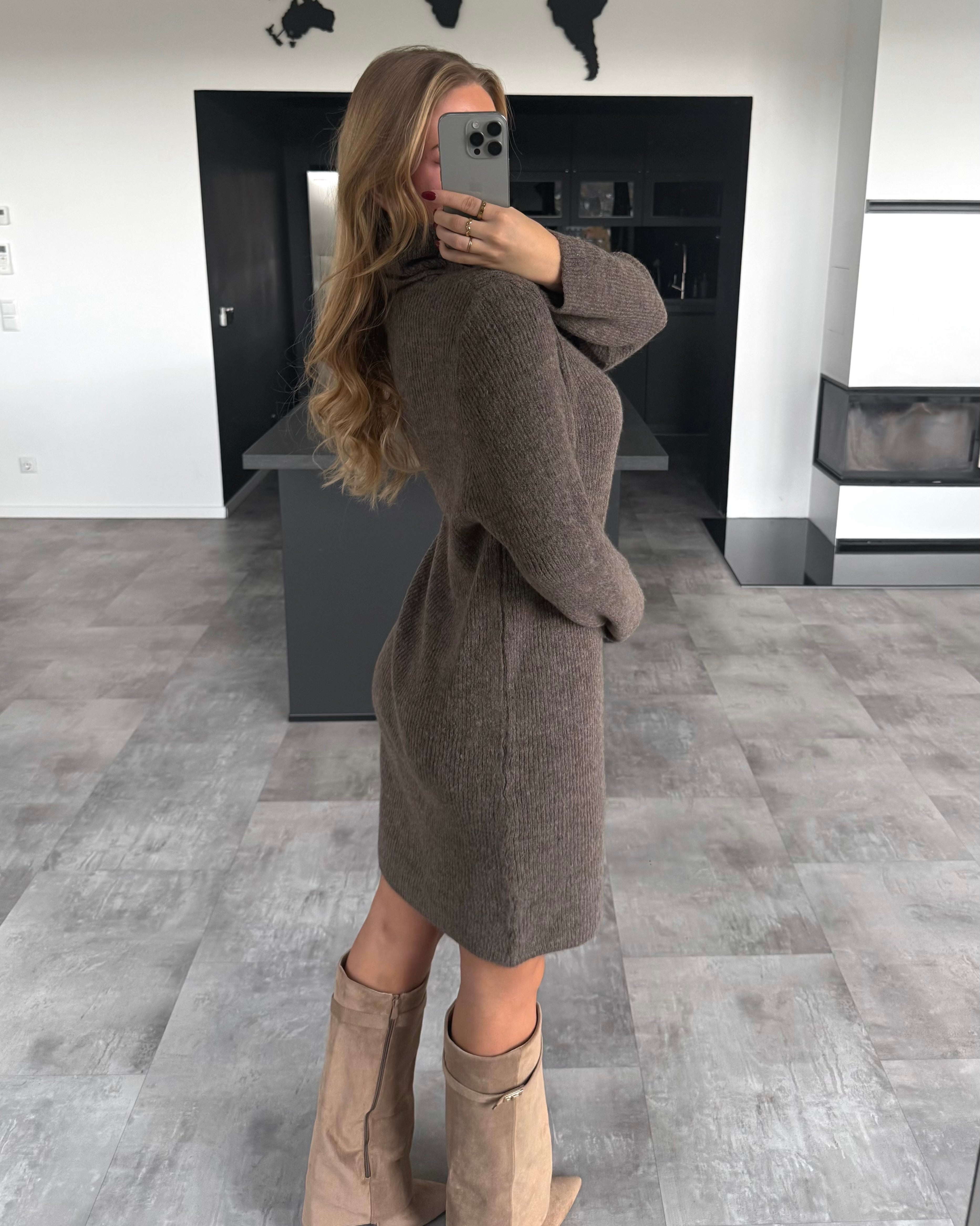 Strickkleid “Talea” Braun