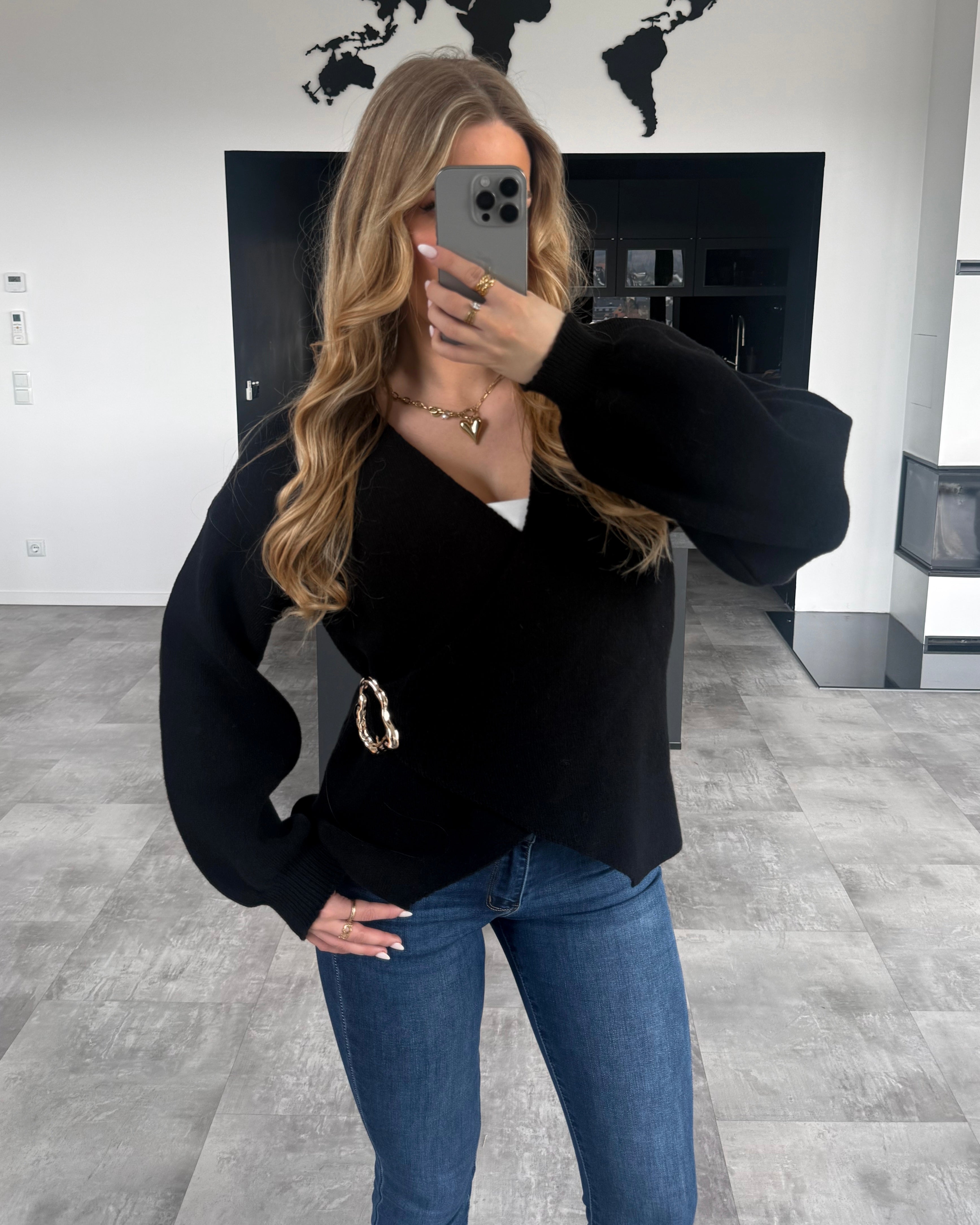 Wickel-Cardigan "Amaya" Schwarz