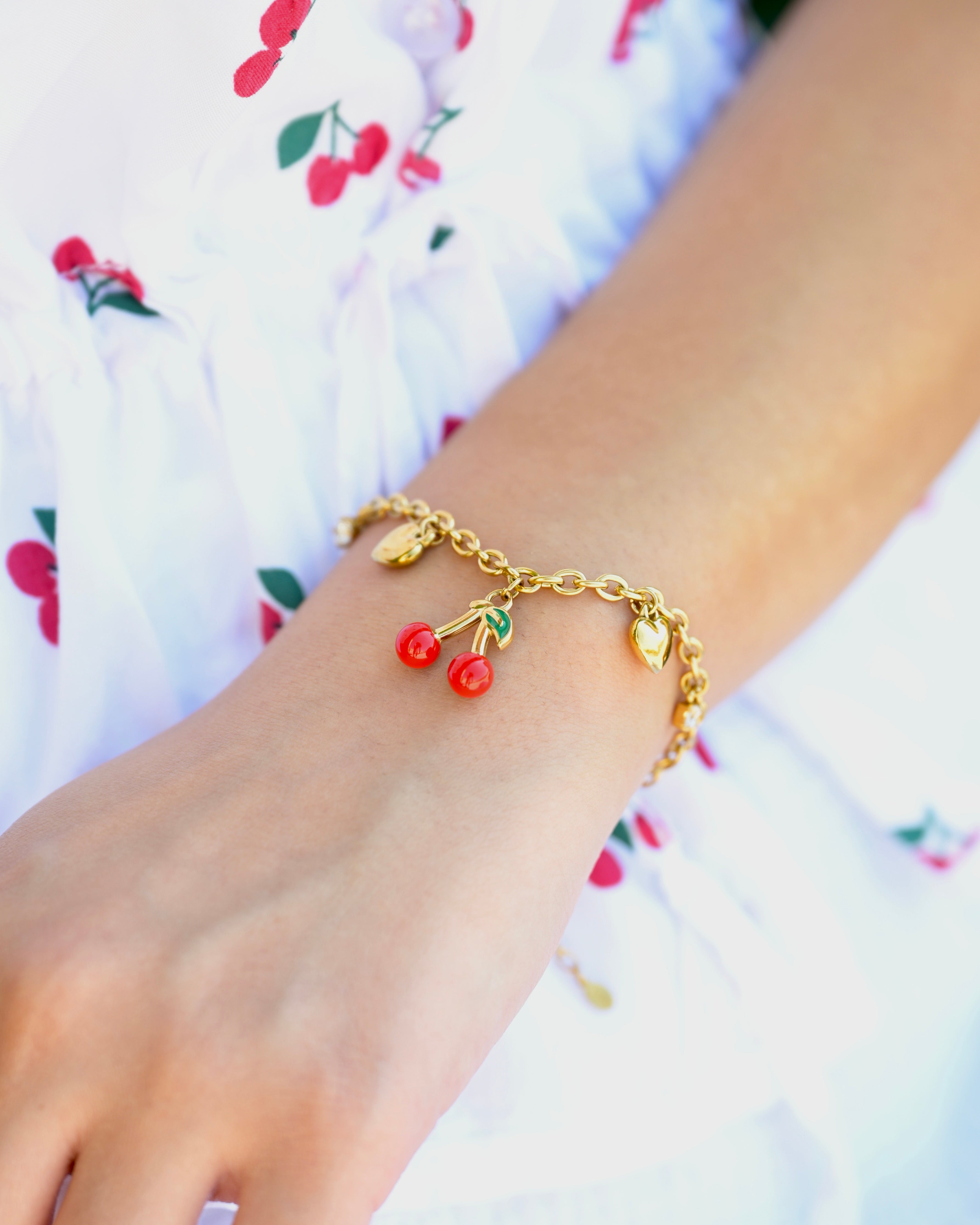 Cherry Charm Bracelet