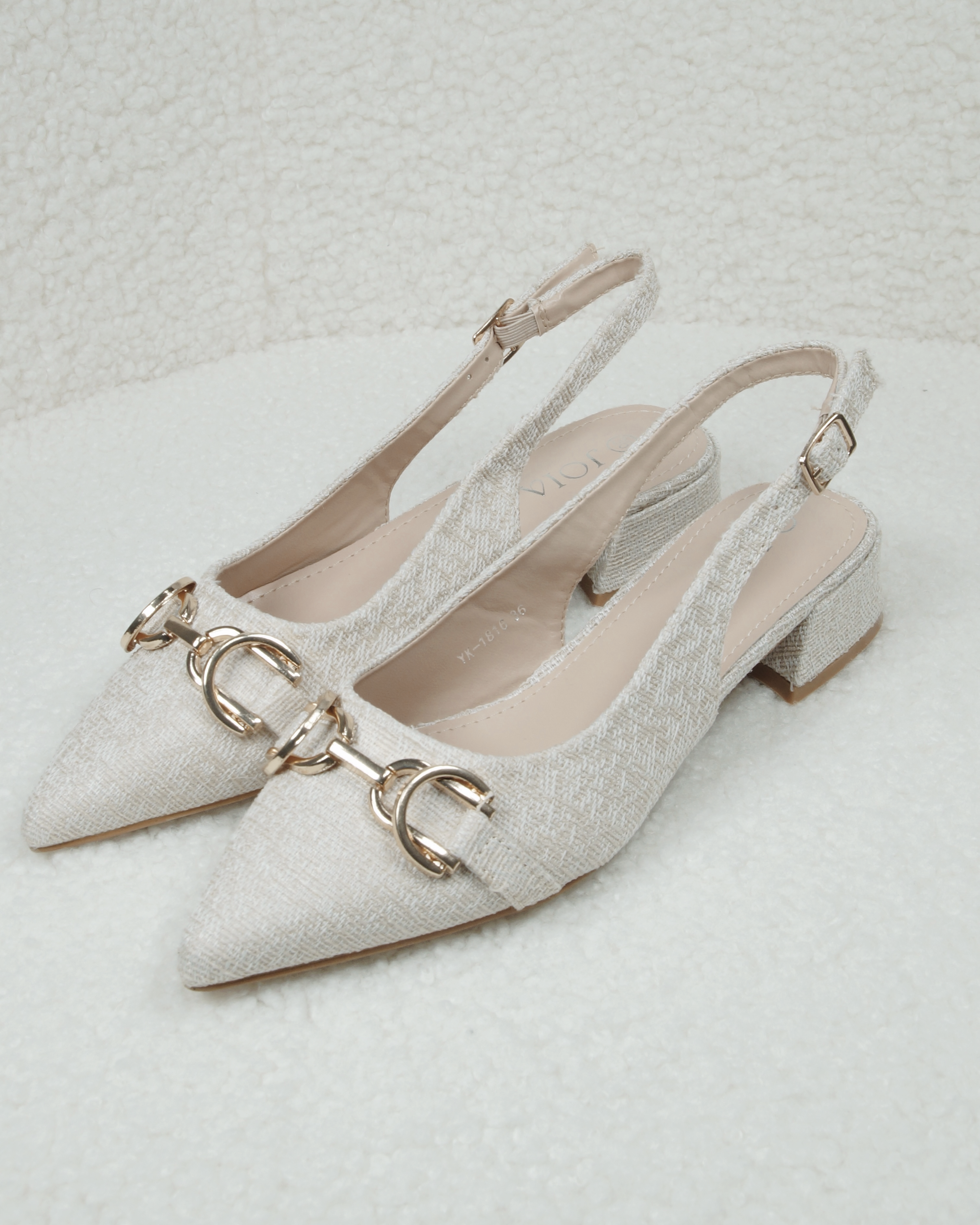 Pumps "Feline" mit Absatz Beige
