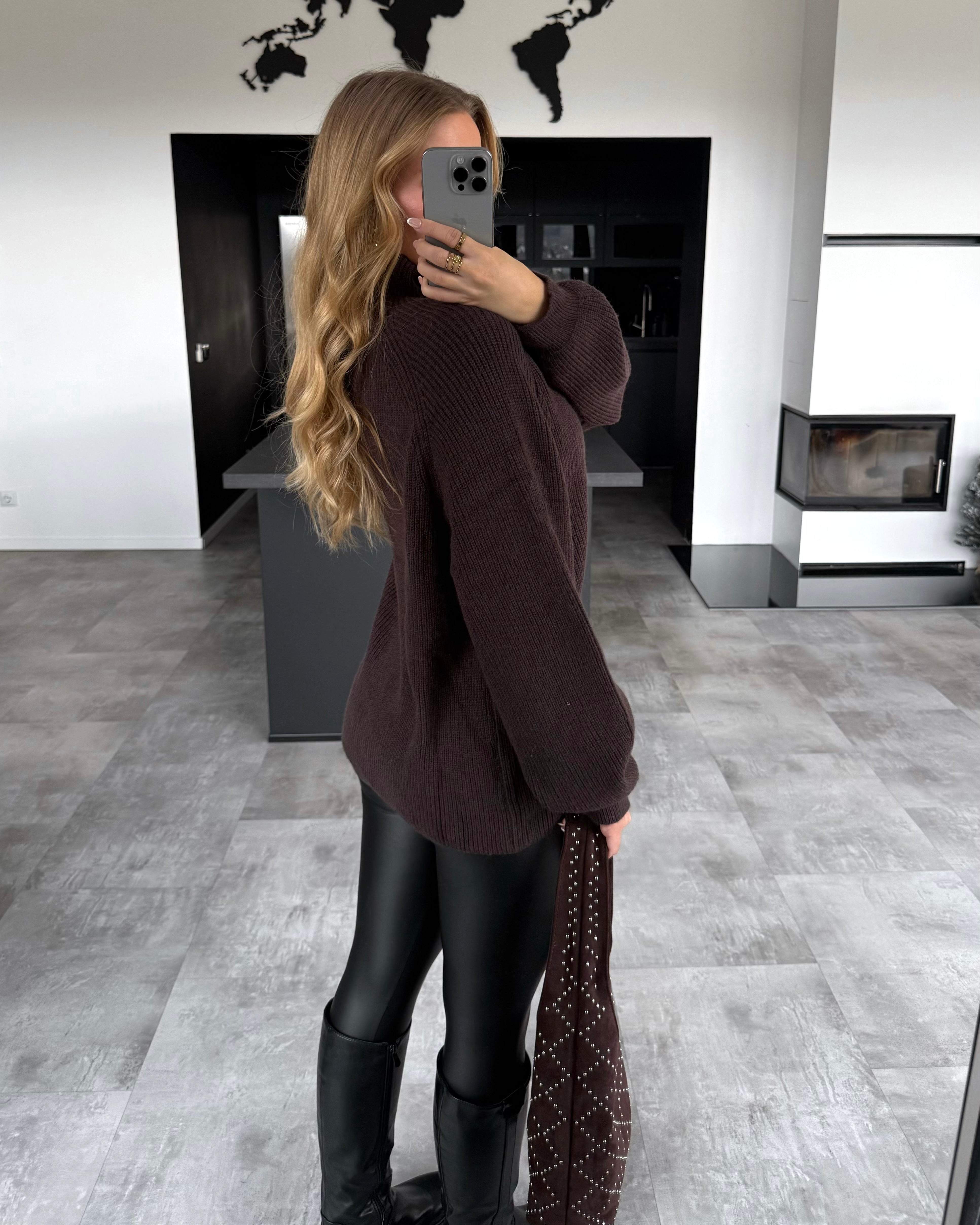 Strickpullover “Nori” Braun