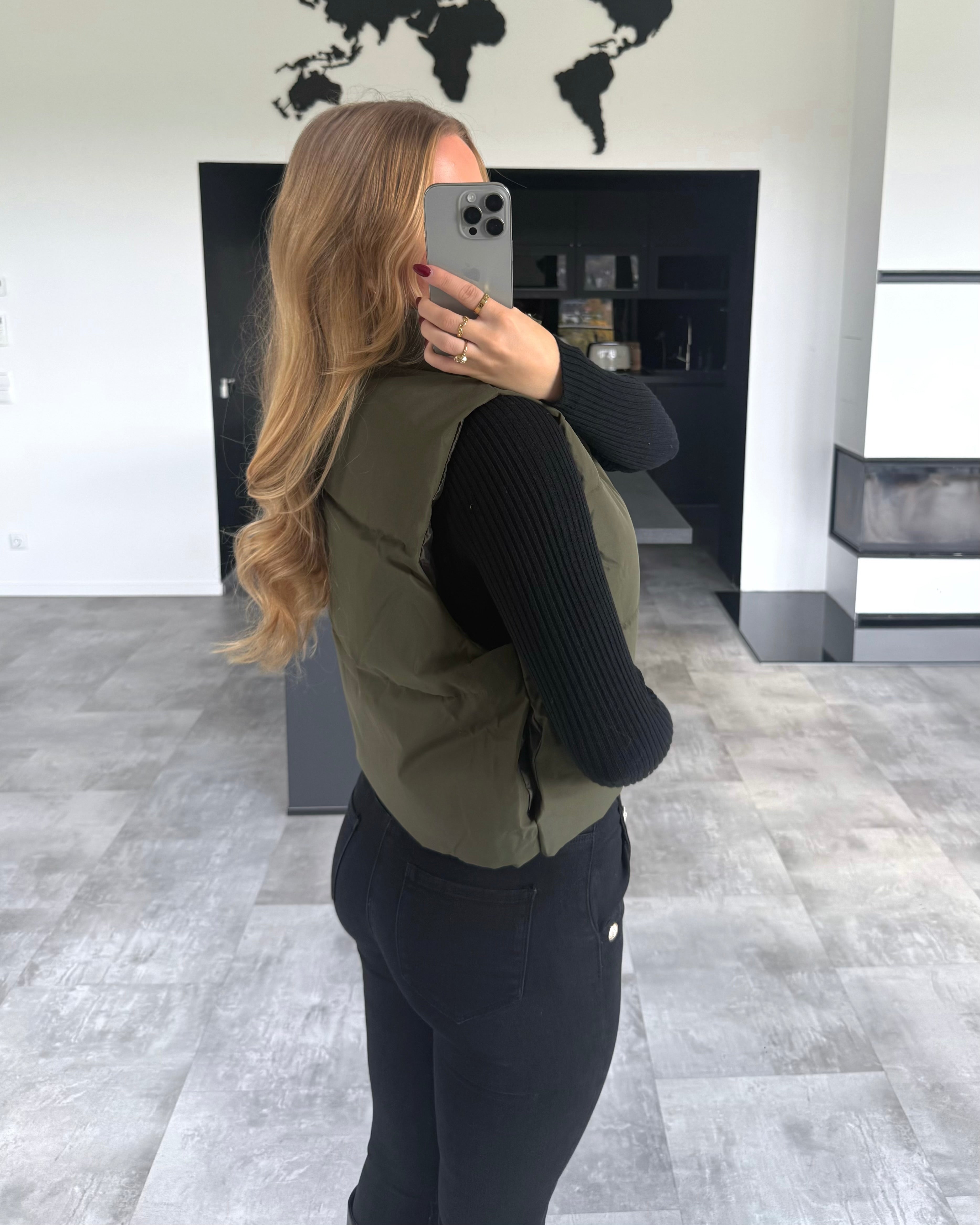 Daunen-Weste “Skadi” Khaki