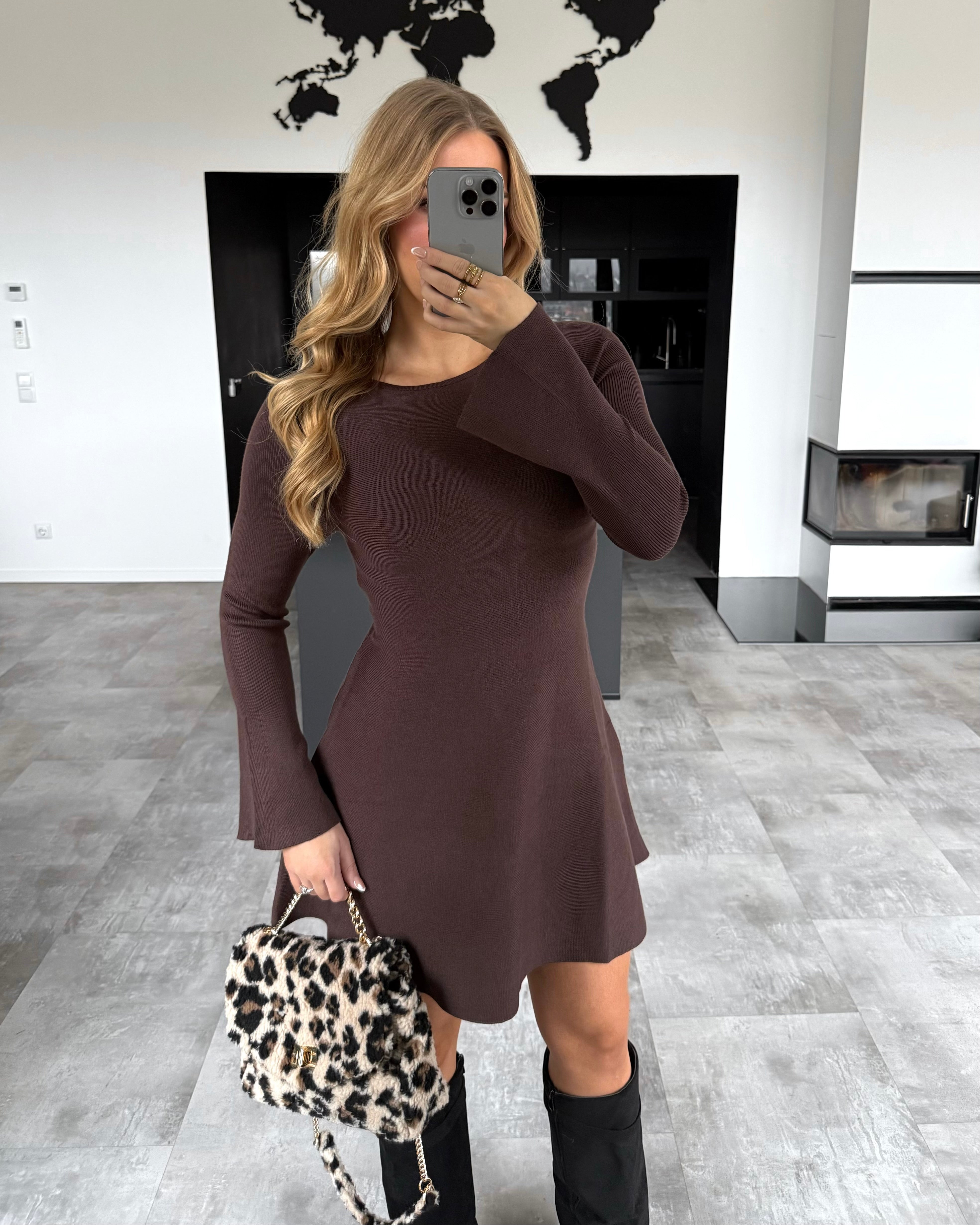 Kleid "Rielle" Chocolate