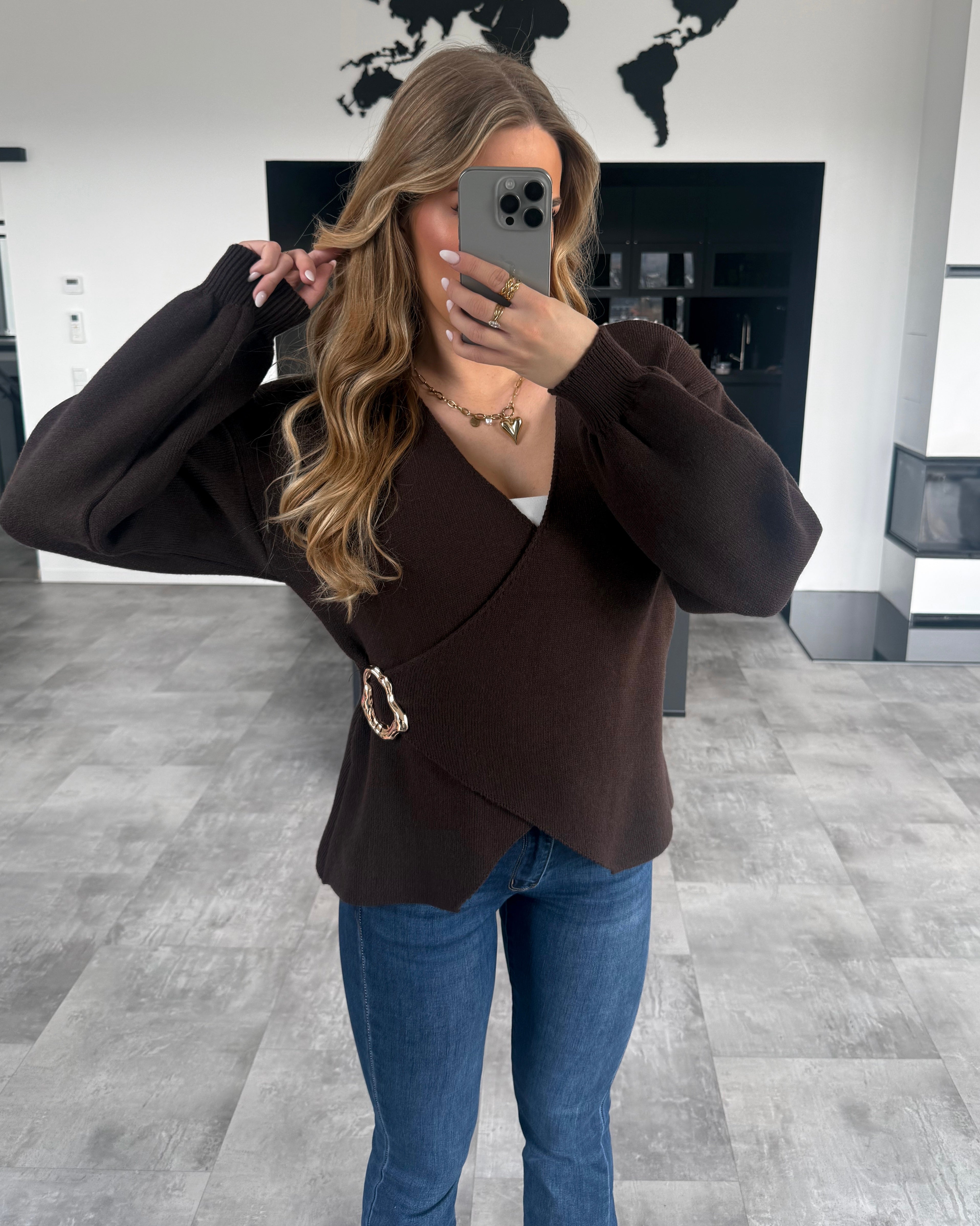 Wickel-Cardigan "Amaya" Chocolate