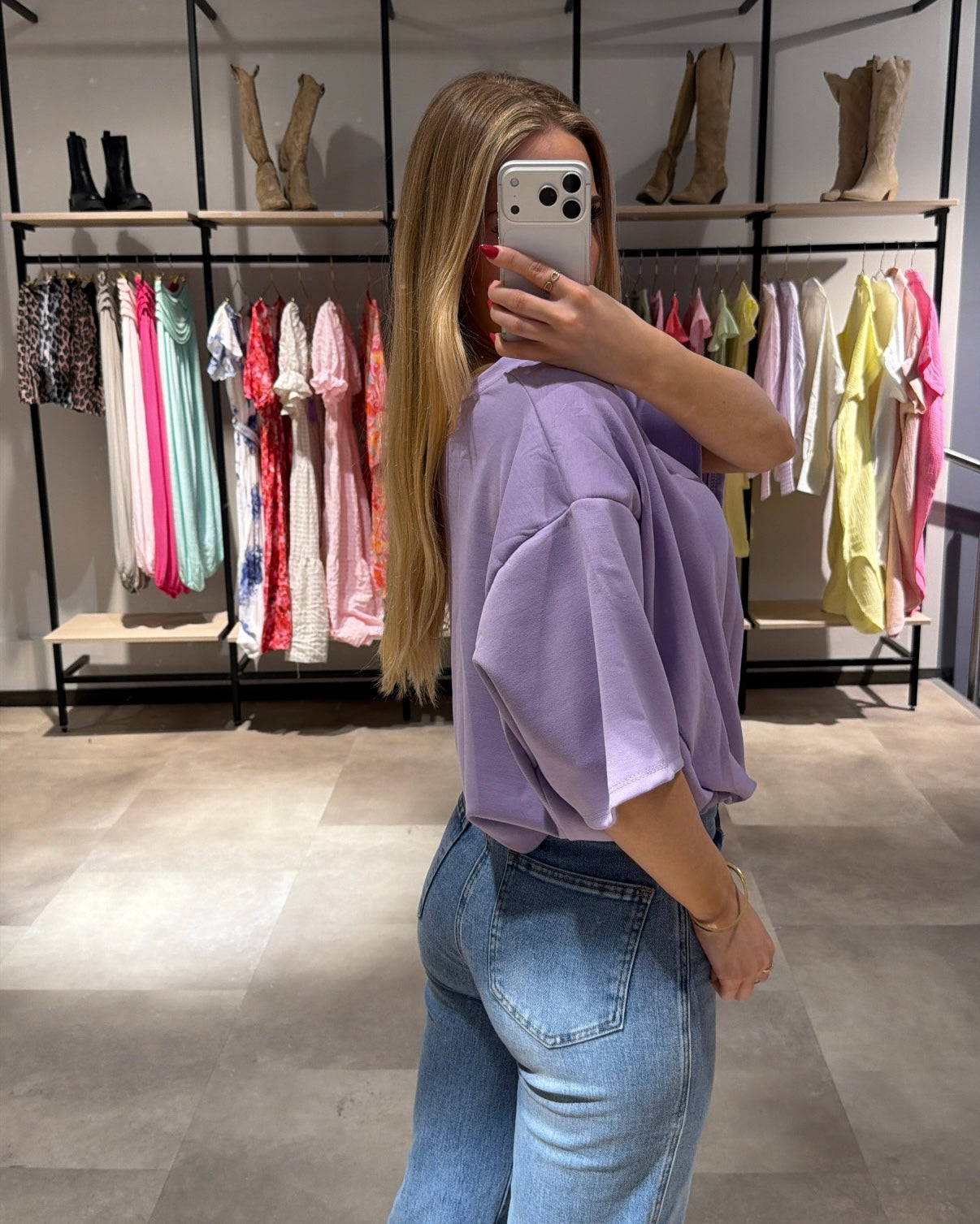 T-Shirt "Leonie" Flieder