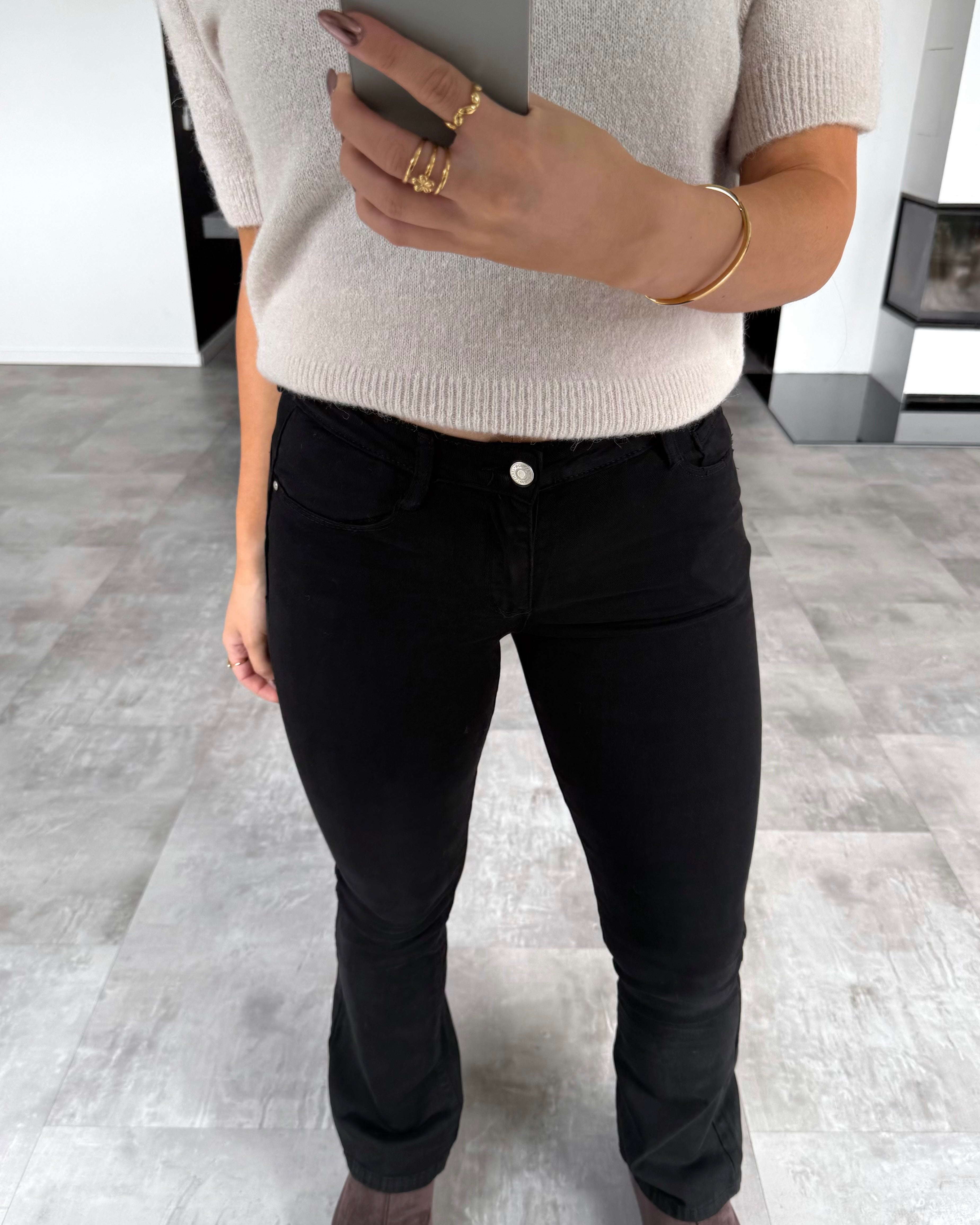 Push-Up Jeans "Darla" Schwarz