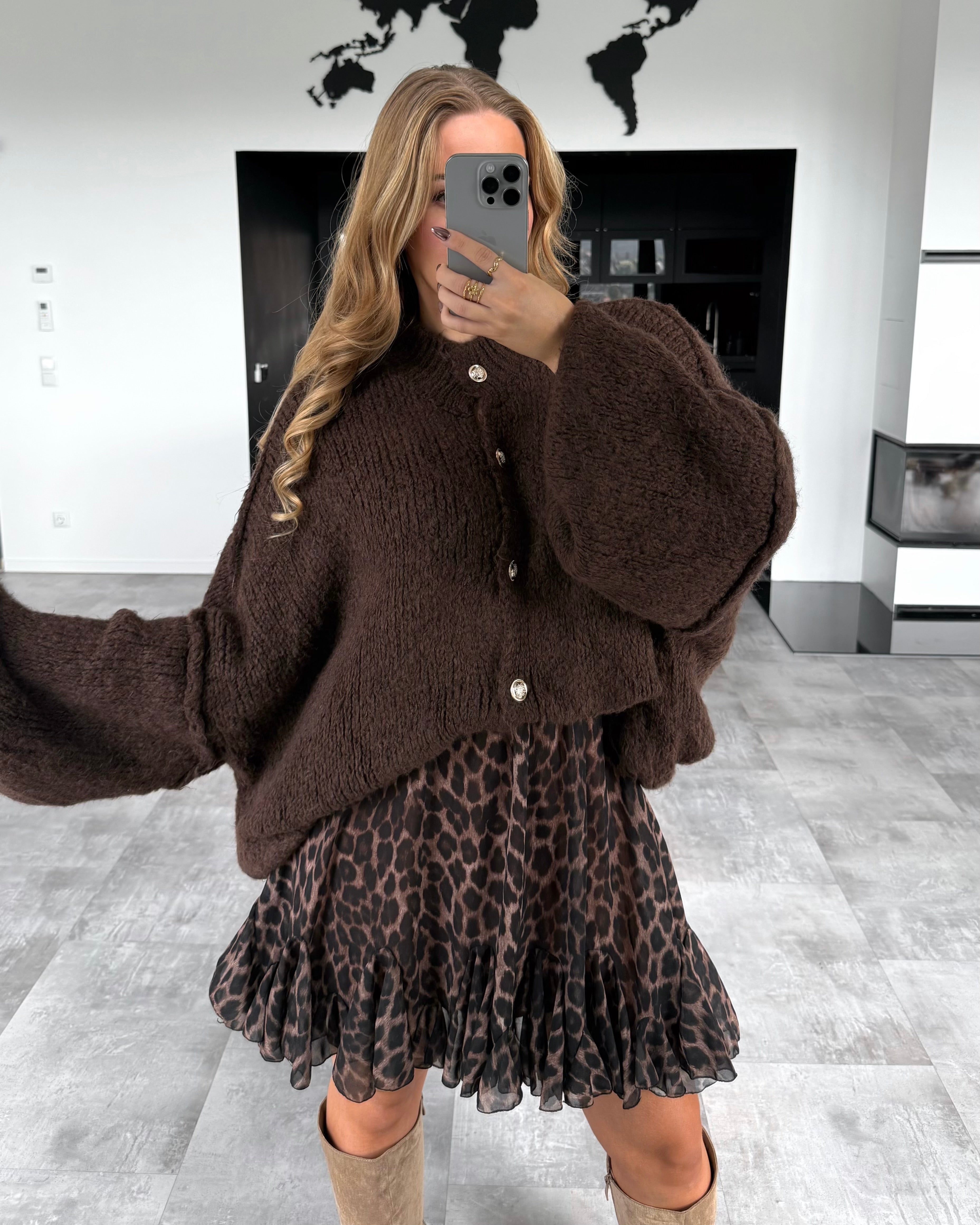 Cardigan "Cece" Chocolate