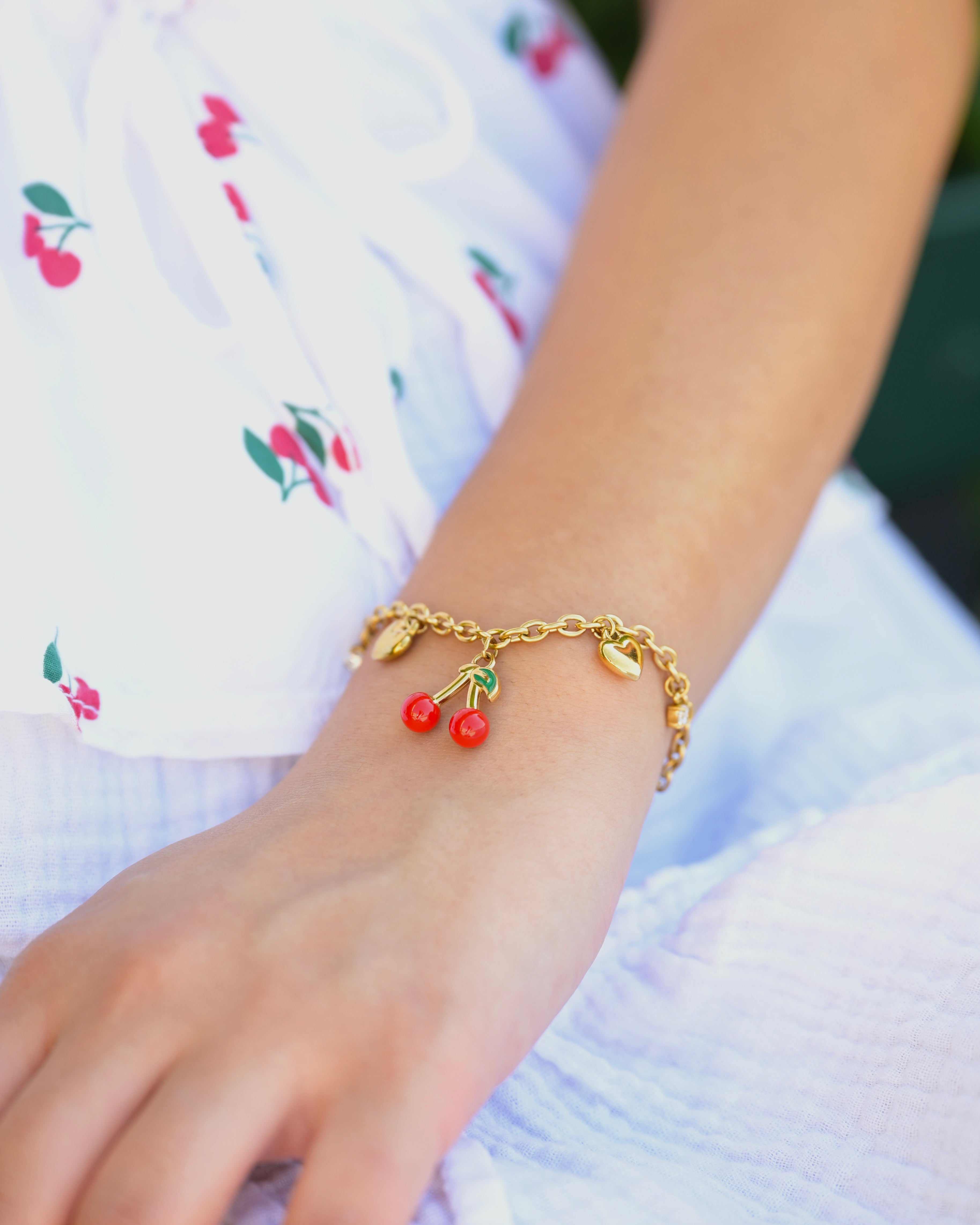 Cherry Charm Bracelet