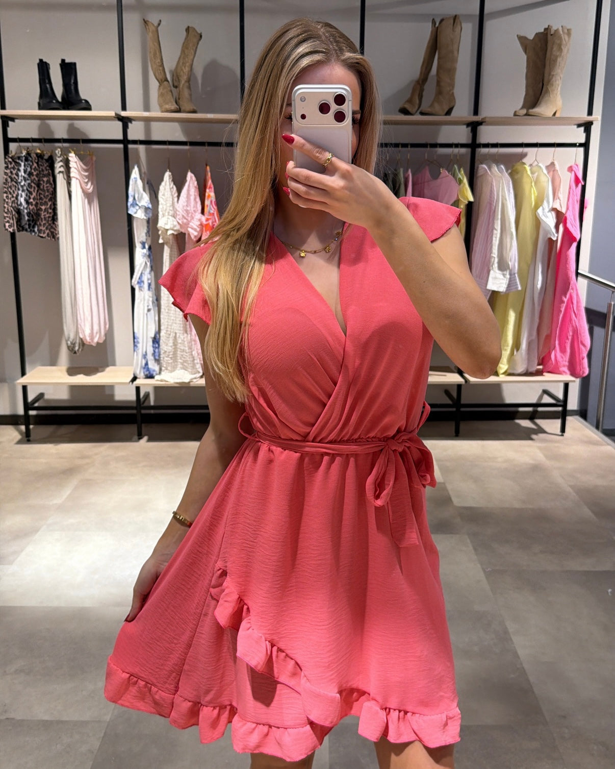 Wickelkleid "Dalia" Koralle