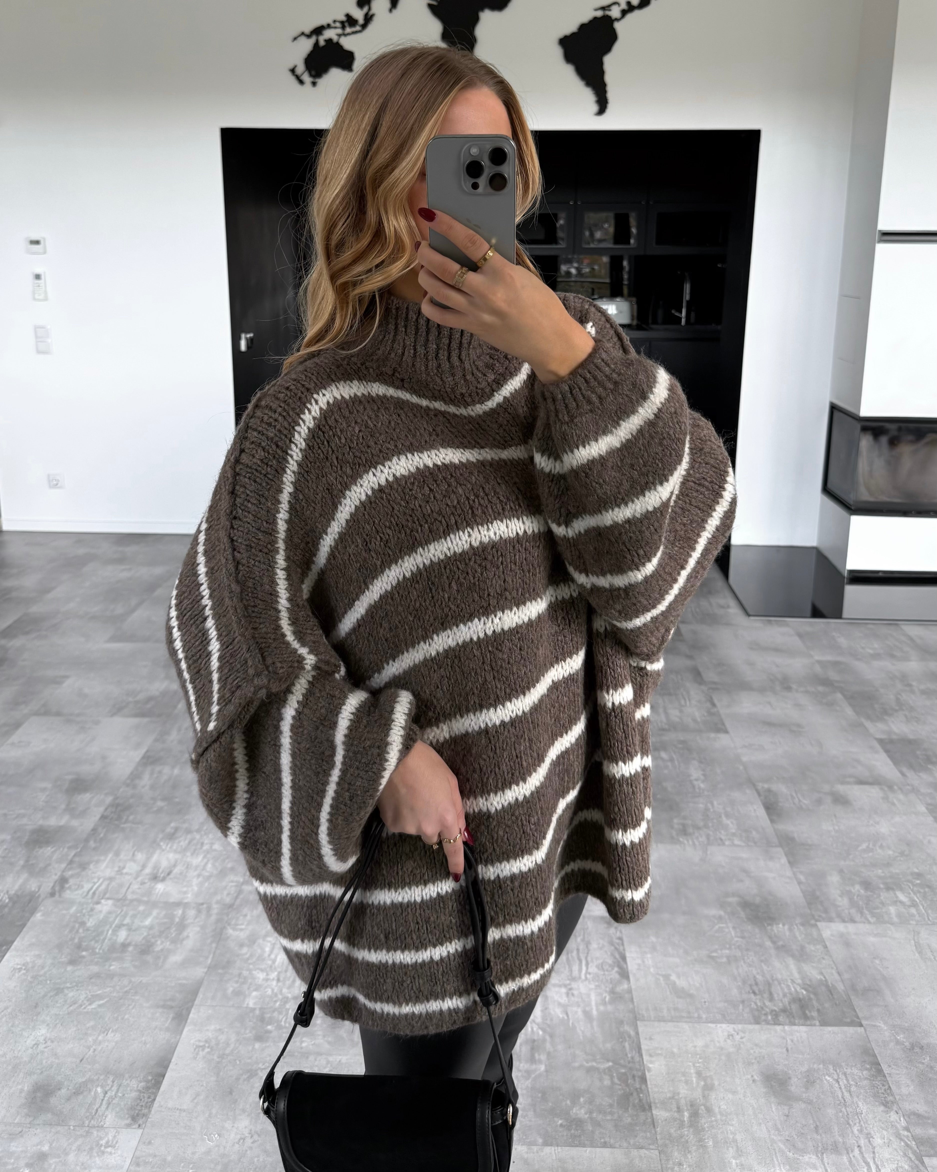 Pullover “May” Braun-Weiß