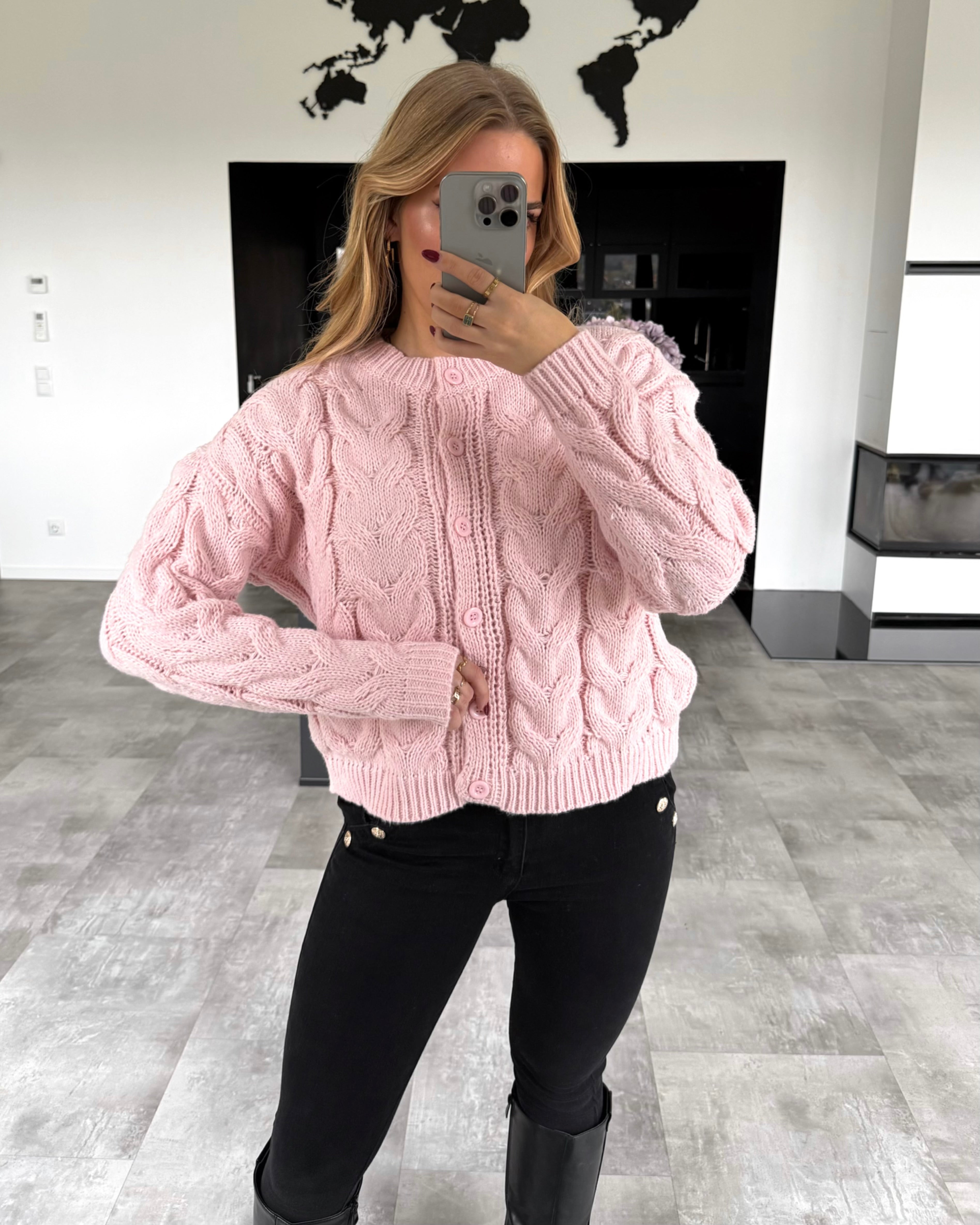 Cardigan "Rosalie" Rosa