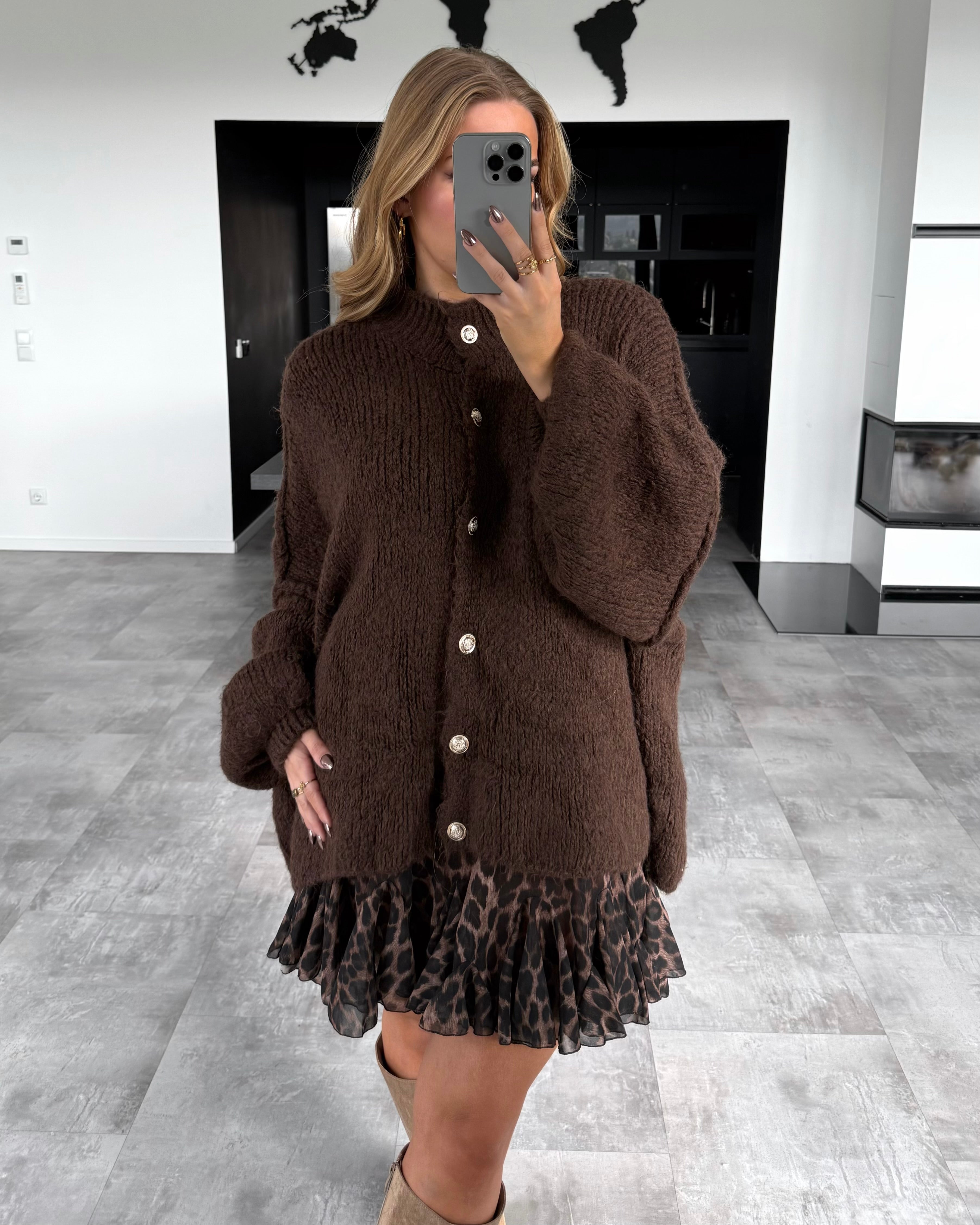 Cardigan "Cece" Chocolate