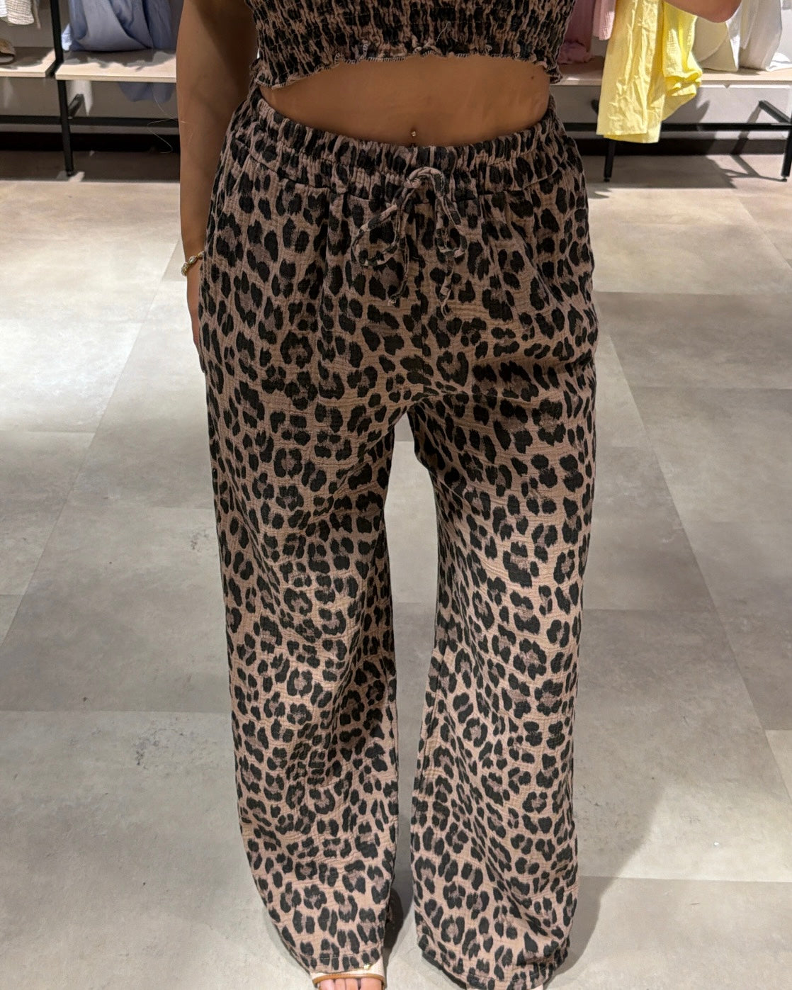 Musselin Hose “Nala“ Taupe