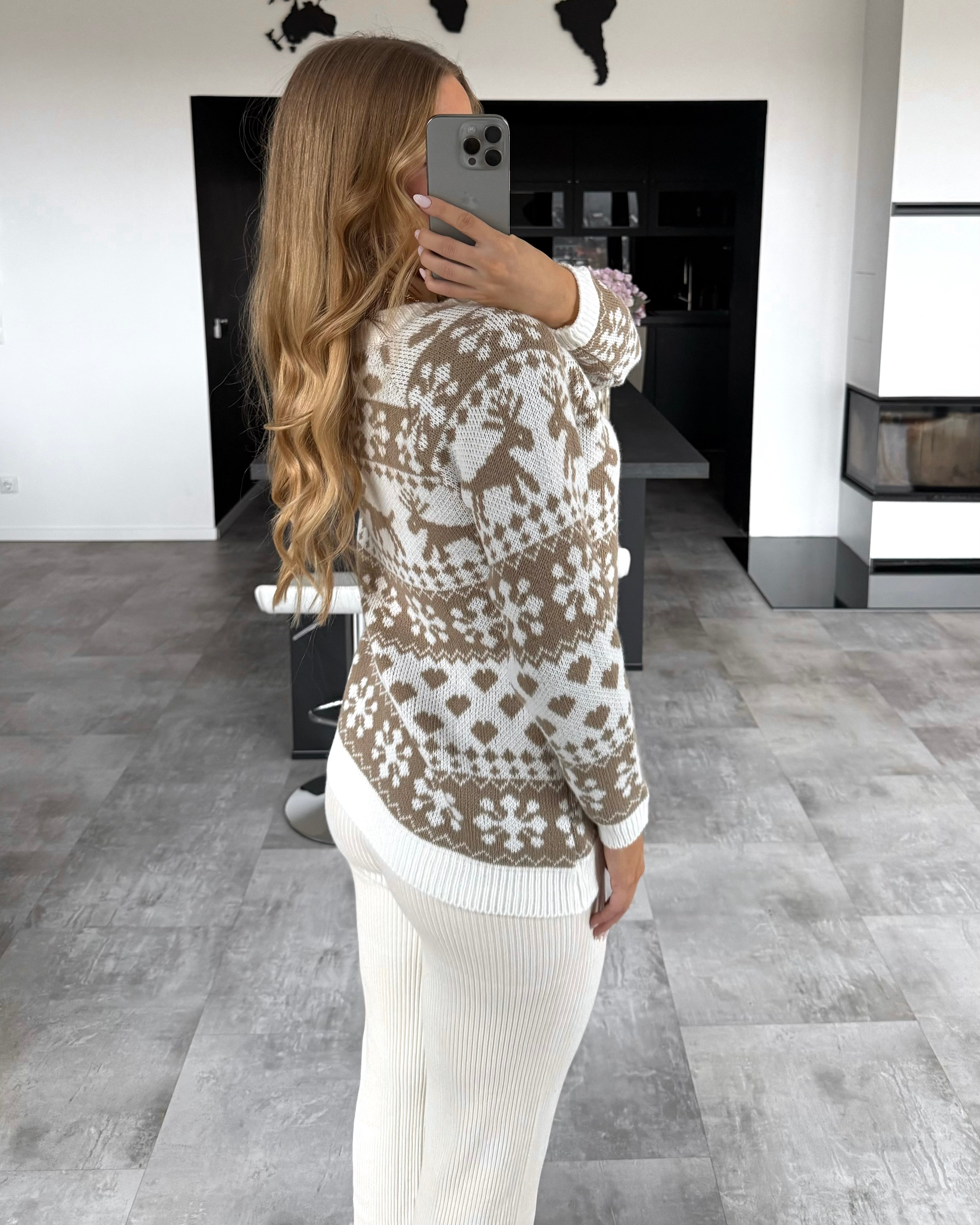 Strickpullover "Holly“ Ecru-Beige