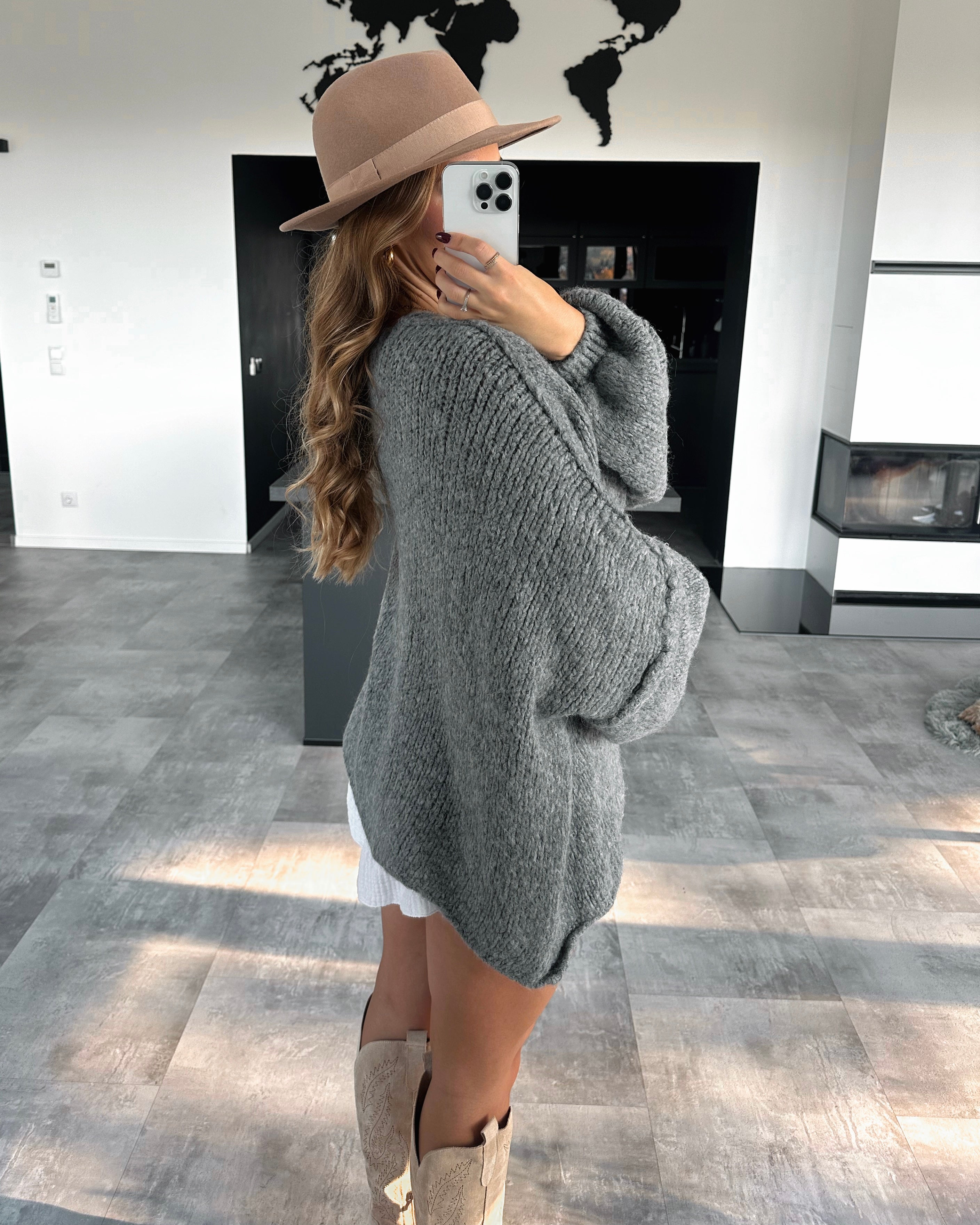 Cardigan “Livy” Dunkelgrau