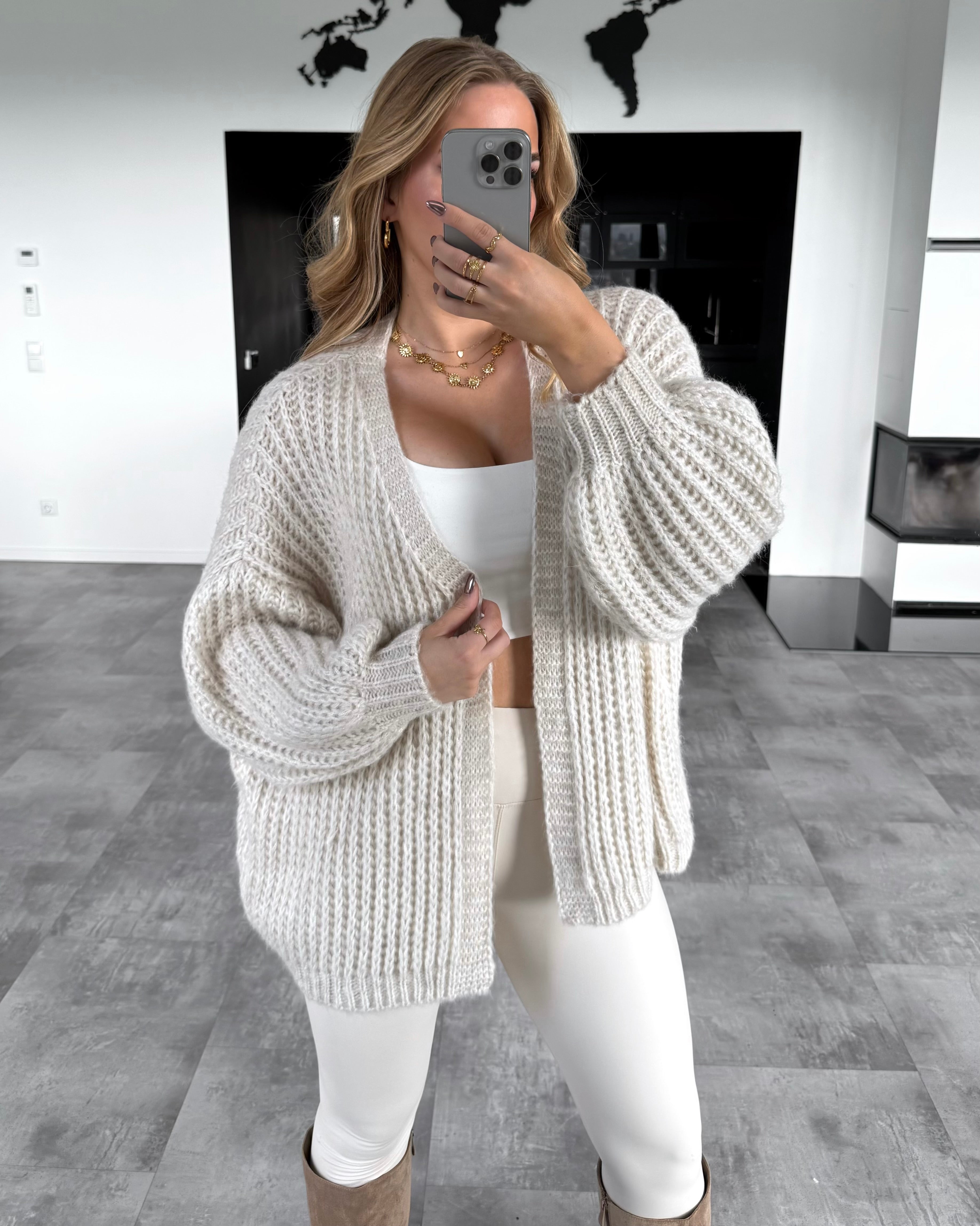 Cardigan "Cosima" Beige