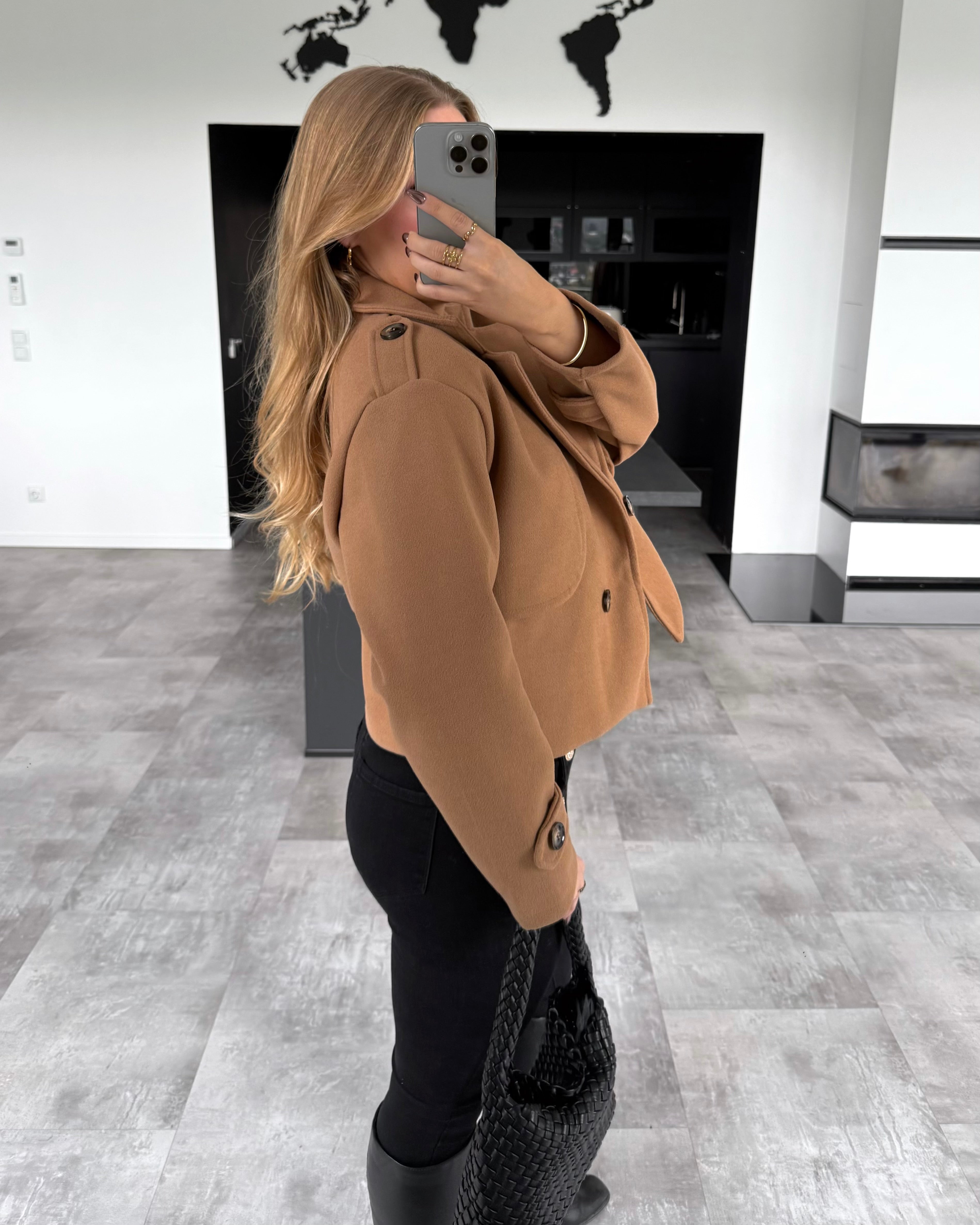 Trenchcoat “Kyla” Kurz Camel