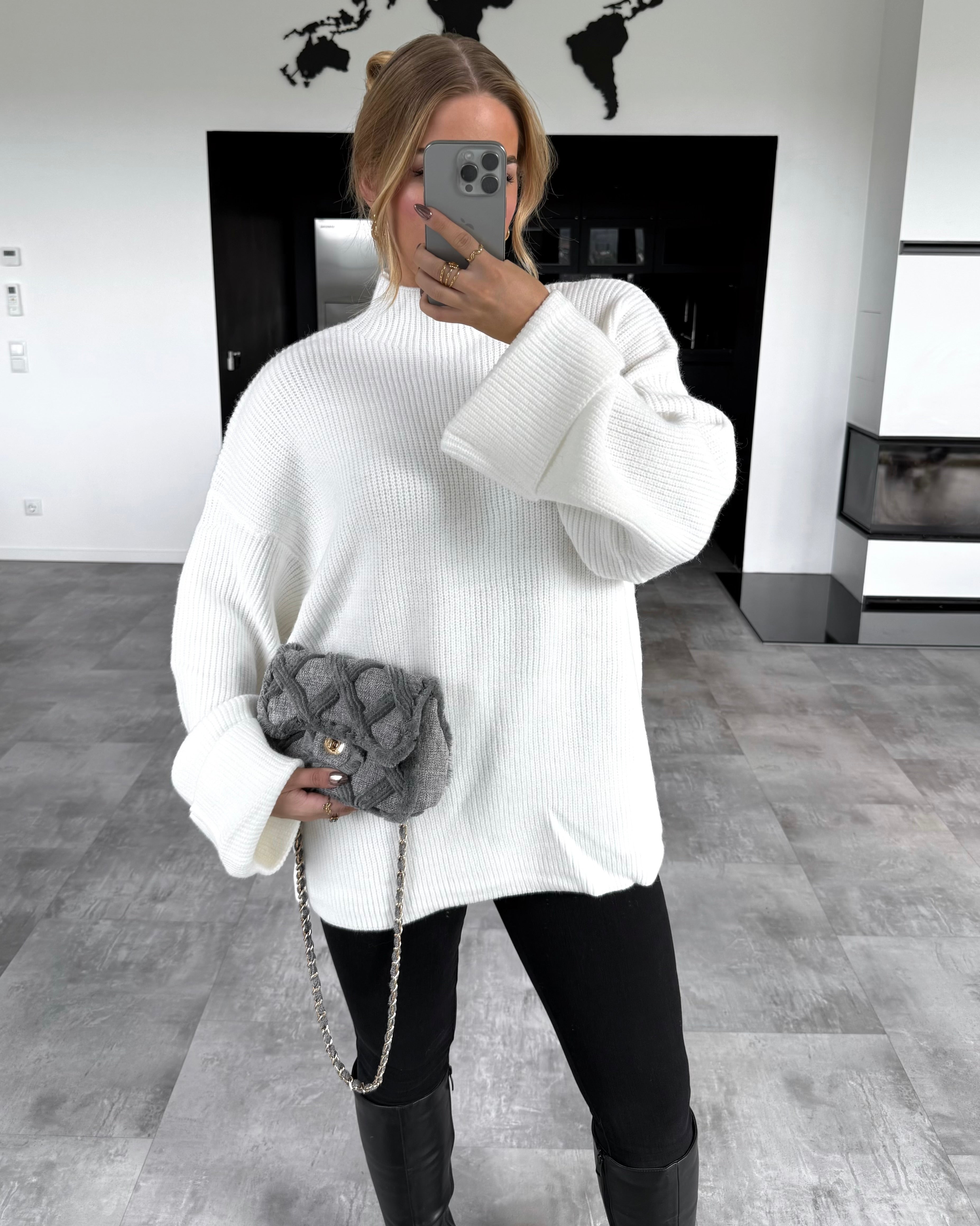 Strickpullover "Lina“ Ecru
