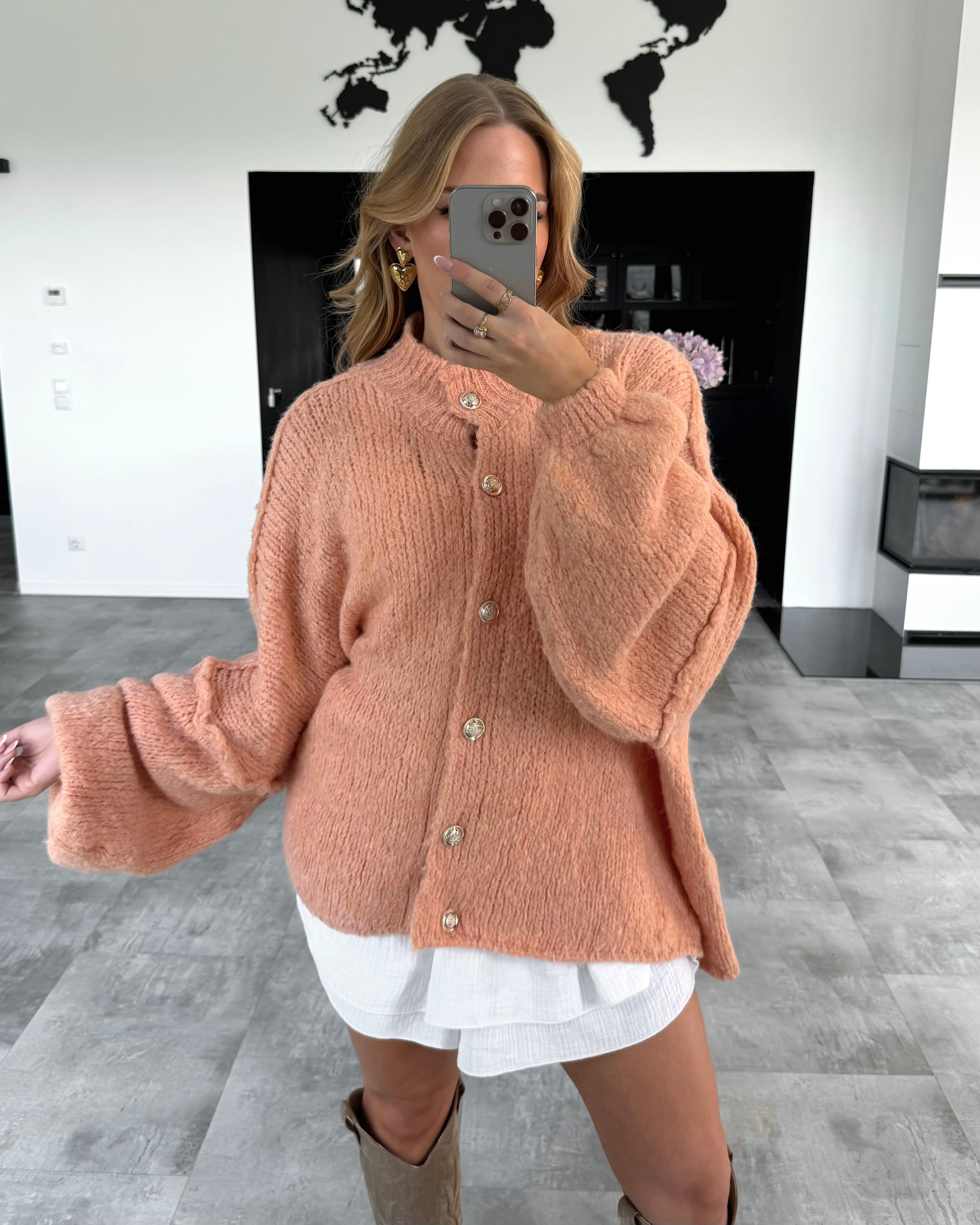 Cardigan "Cece" Apricot