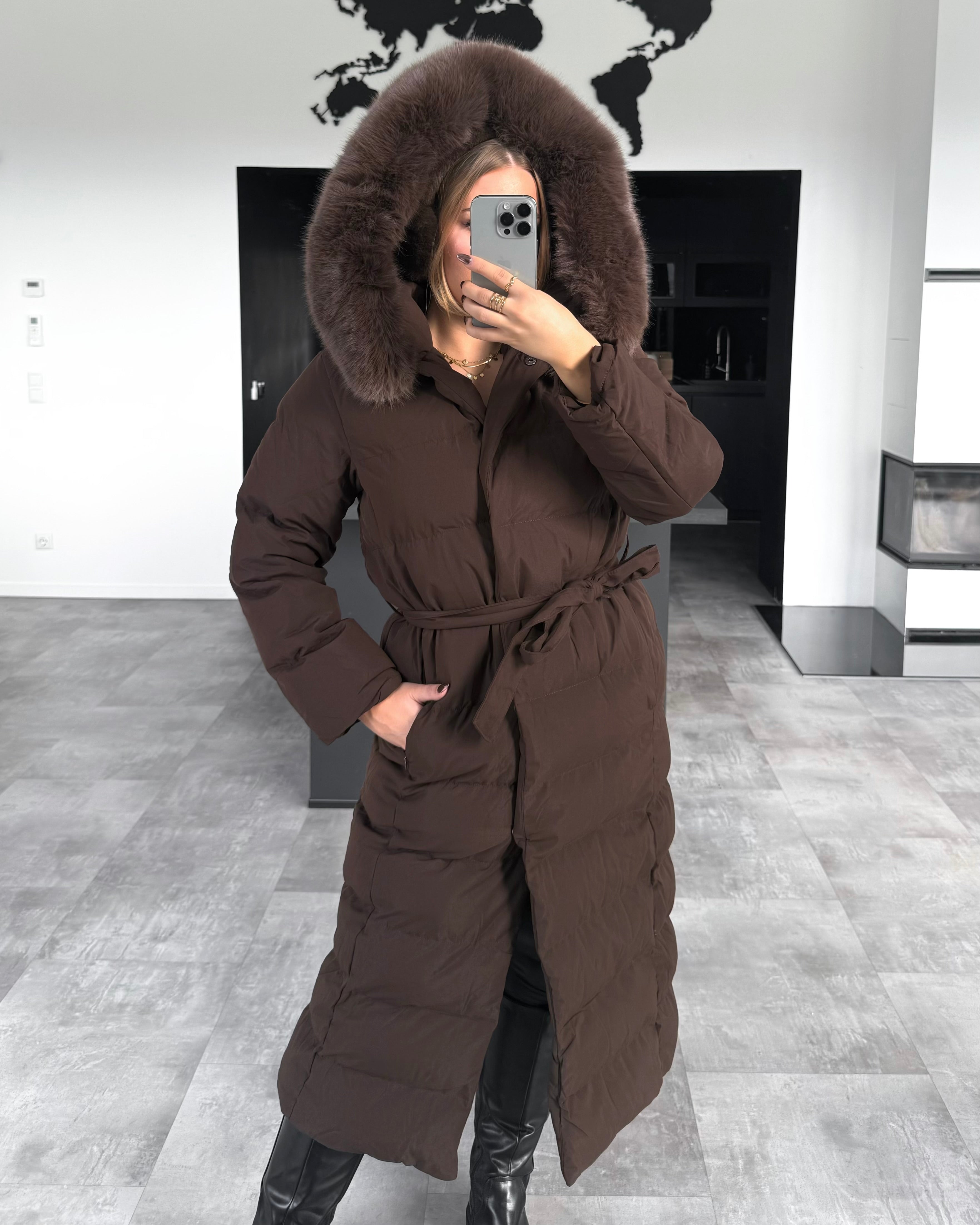 Wintermantel „North“ Chocolate
