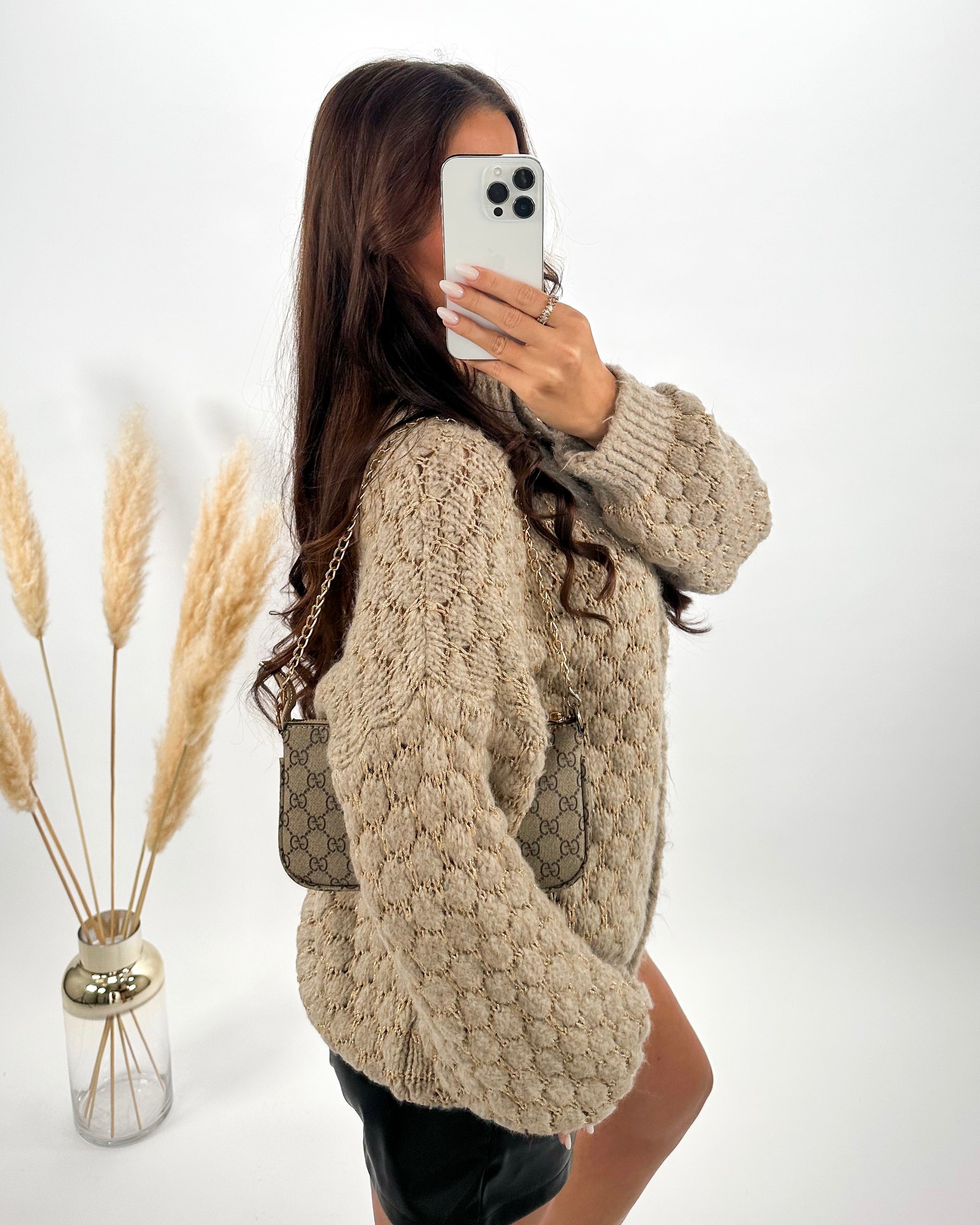 Cardigan „Ruby” Taupe