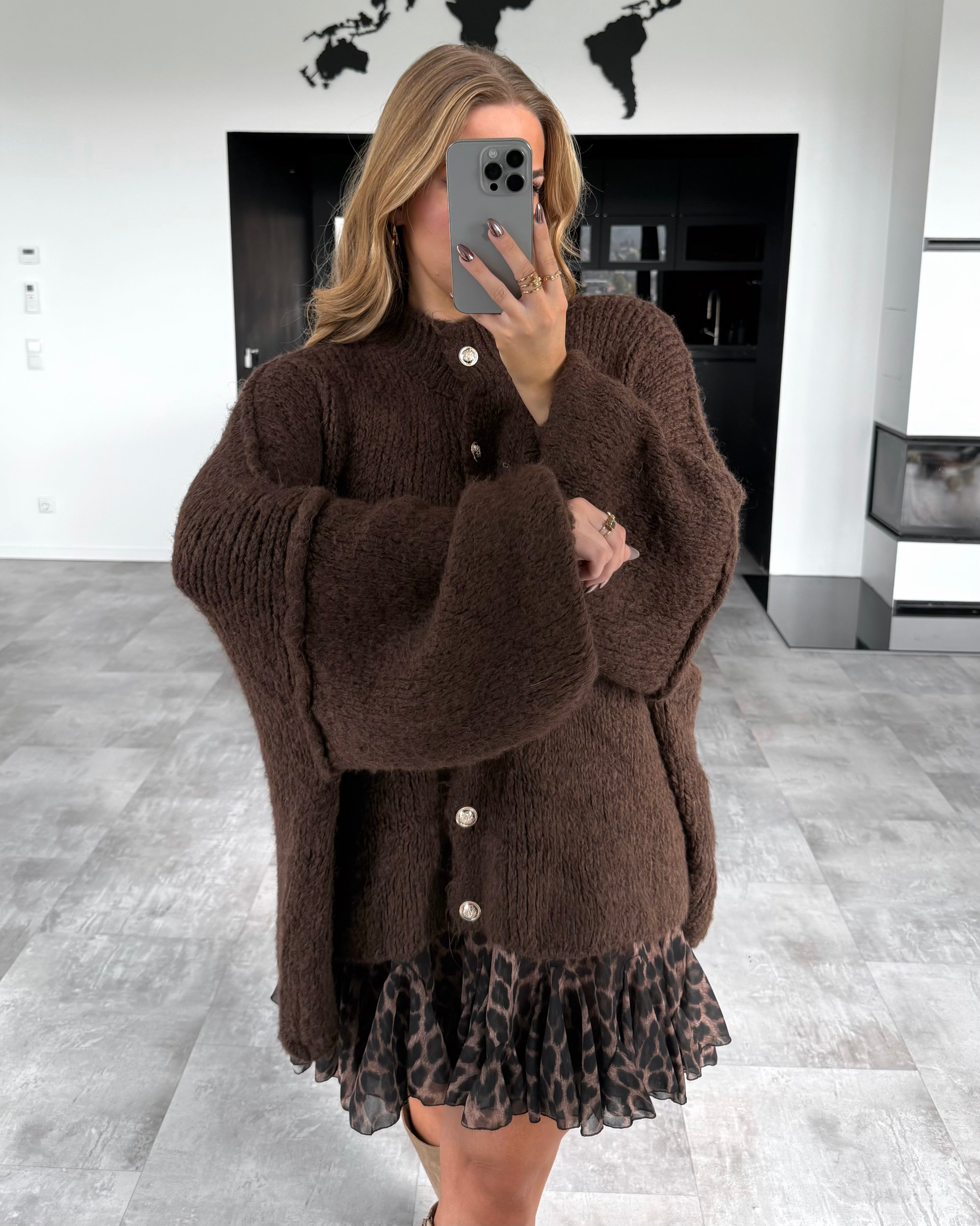 Cardigan "Cece" Chocolate