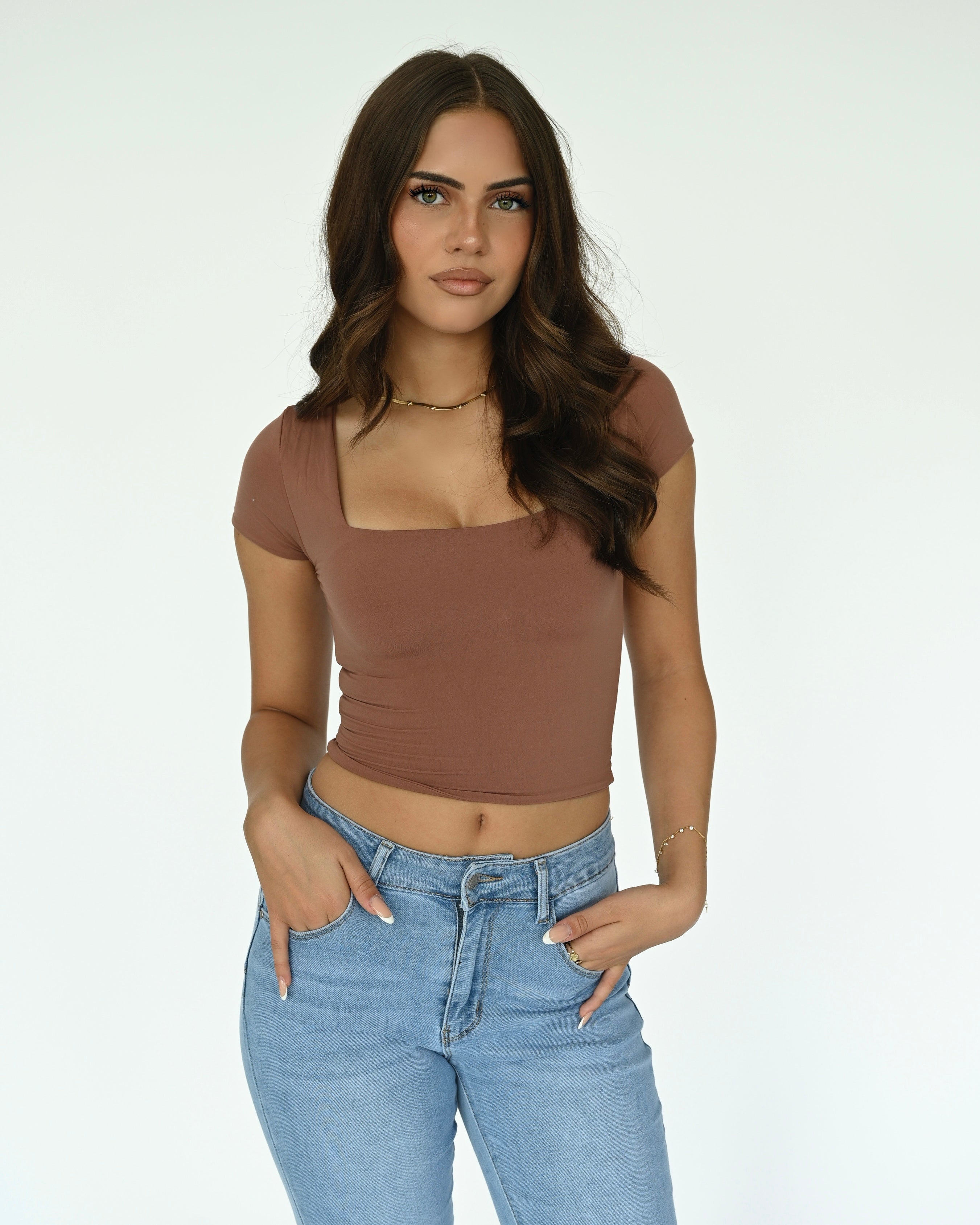 Soft Basic Shirt Cropped