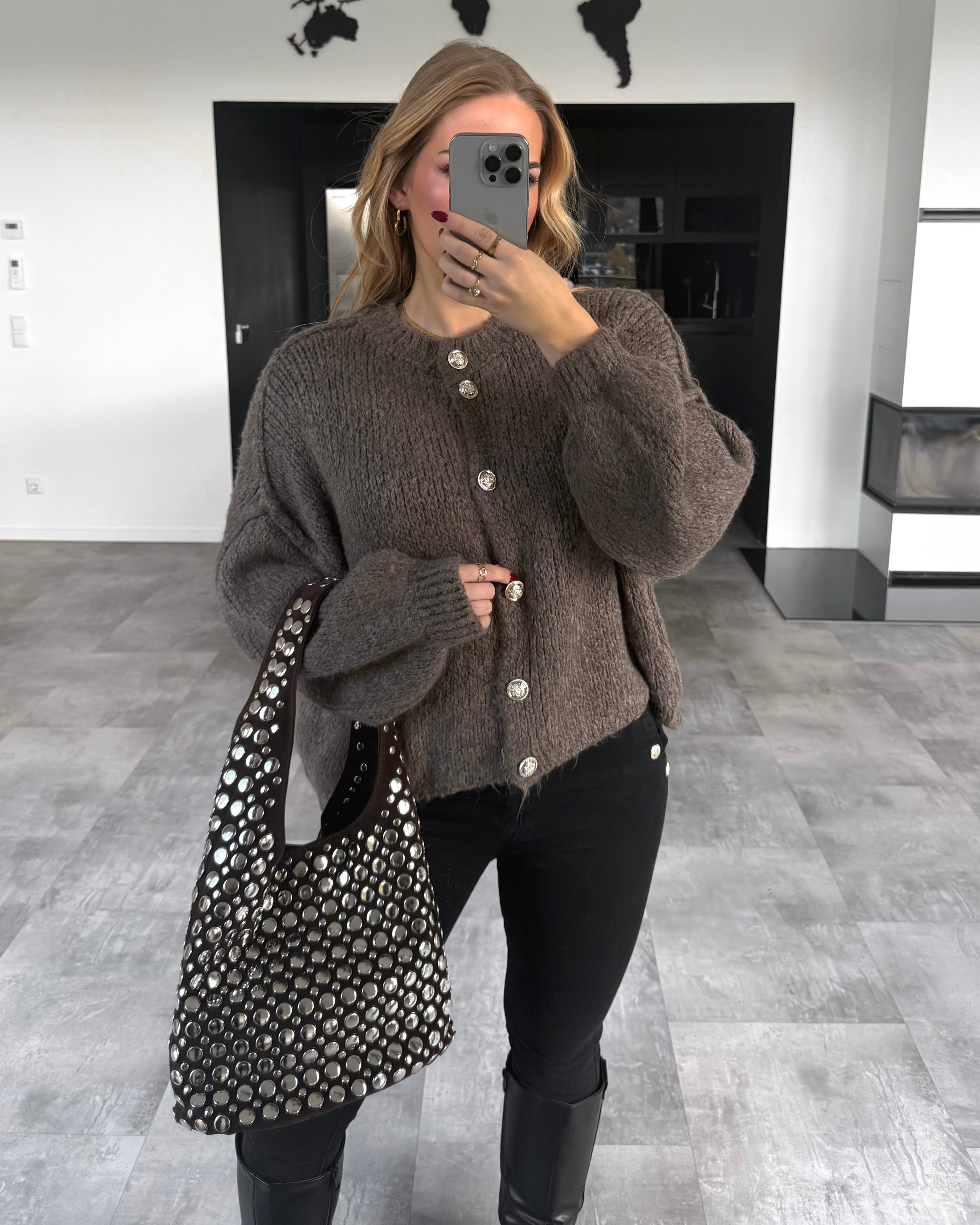 Cardigan "Gigi" Hellbraun