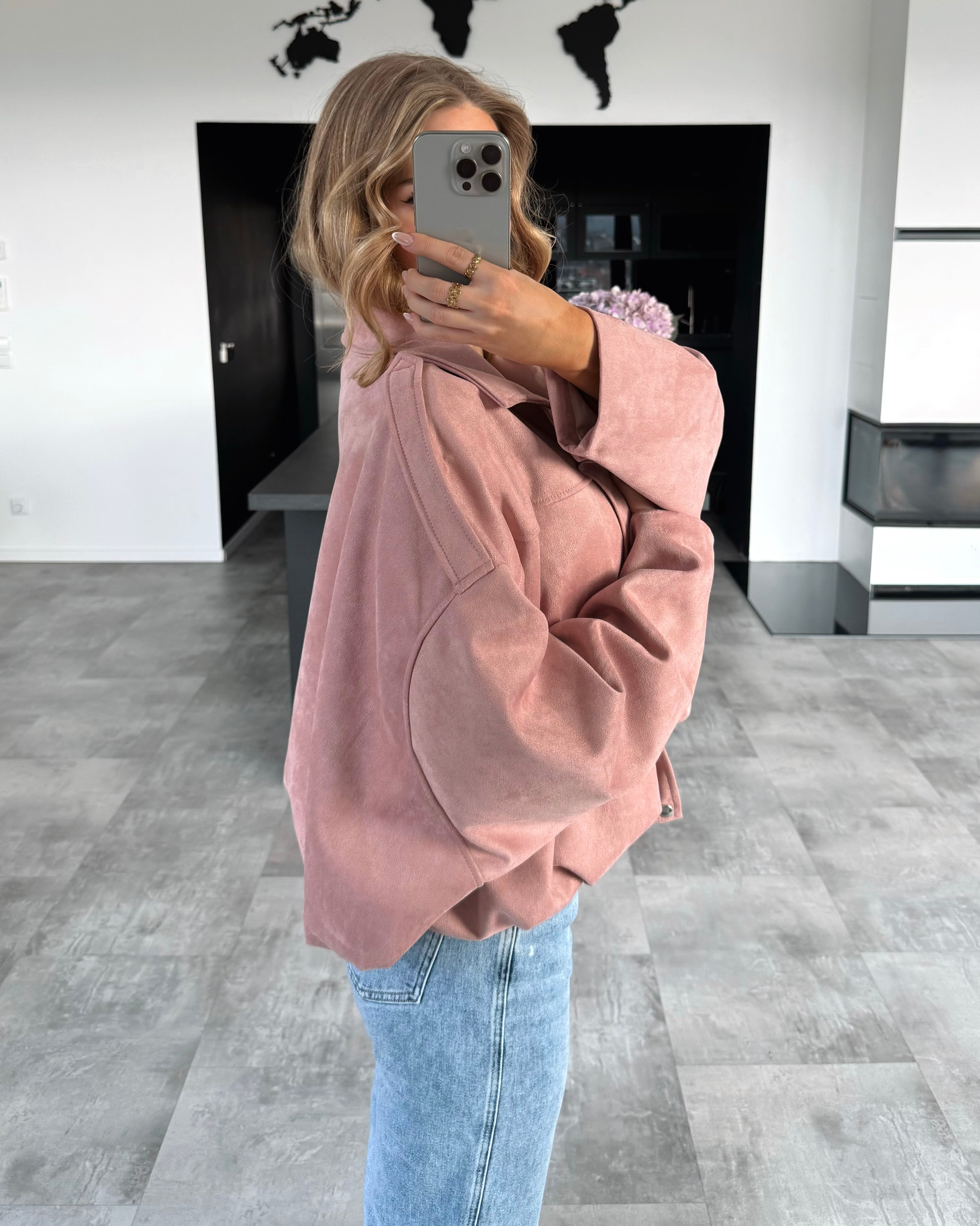 Suede Jacke “Romy” Altrosa