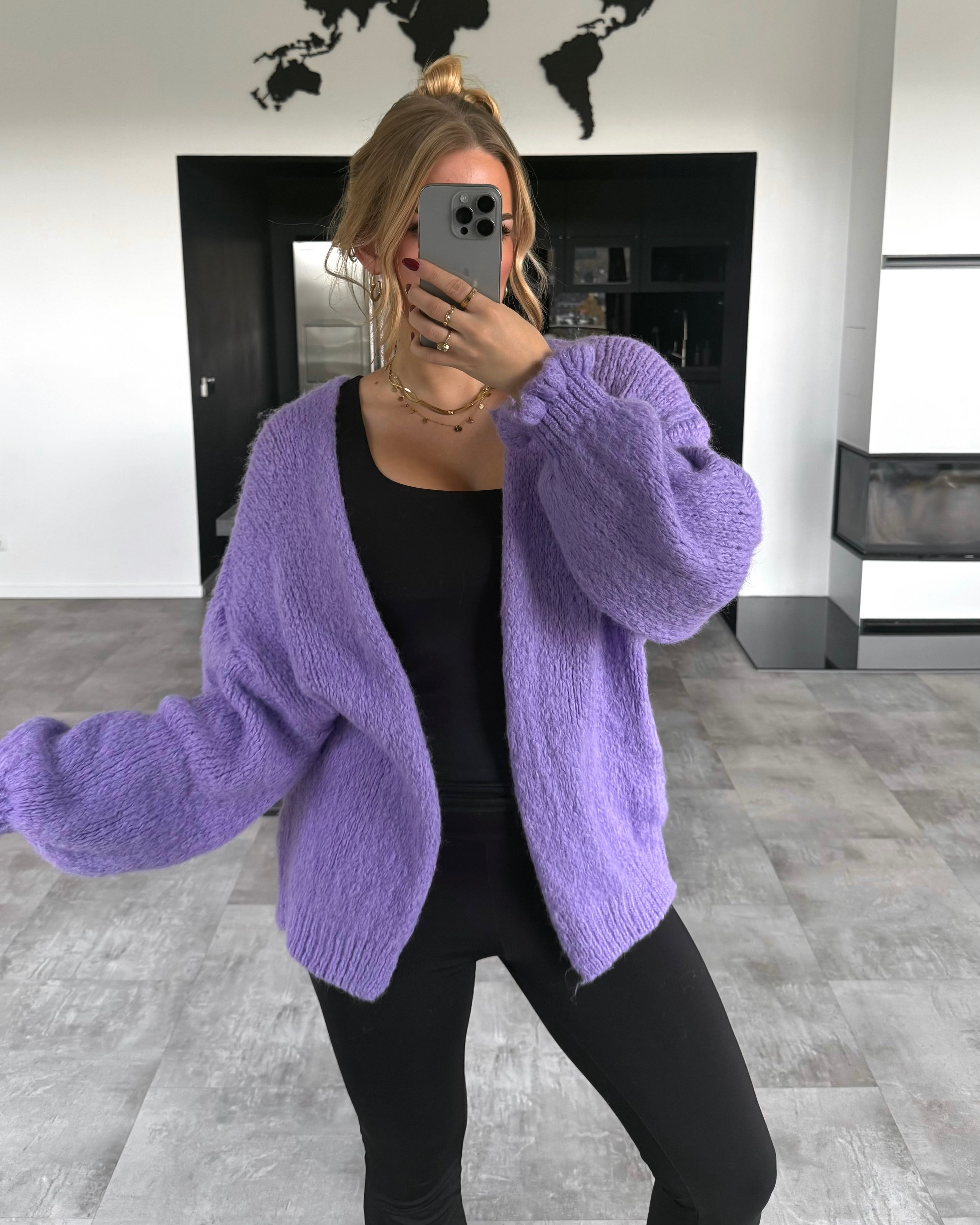 Cardigan "Mary" Lila