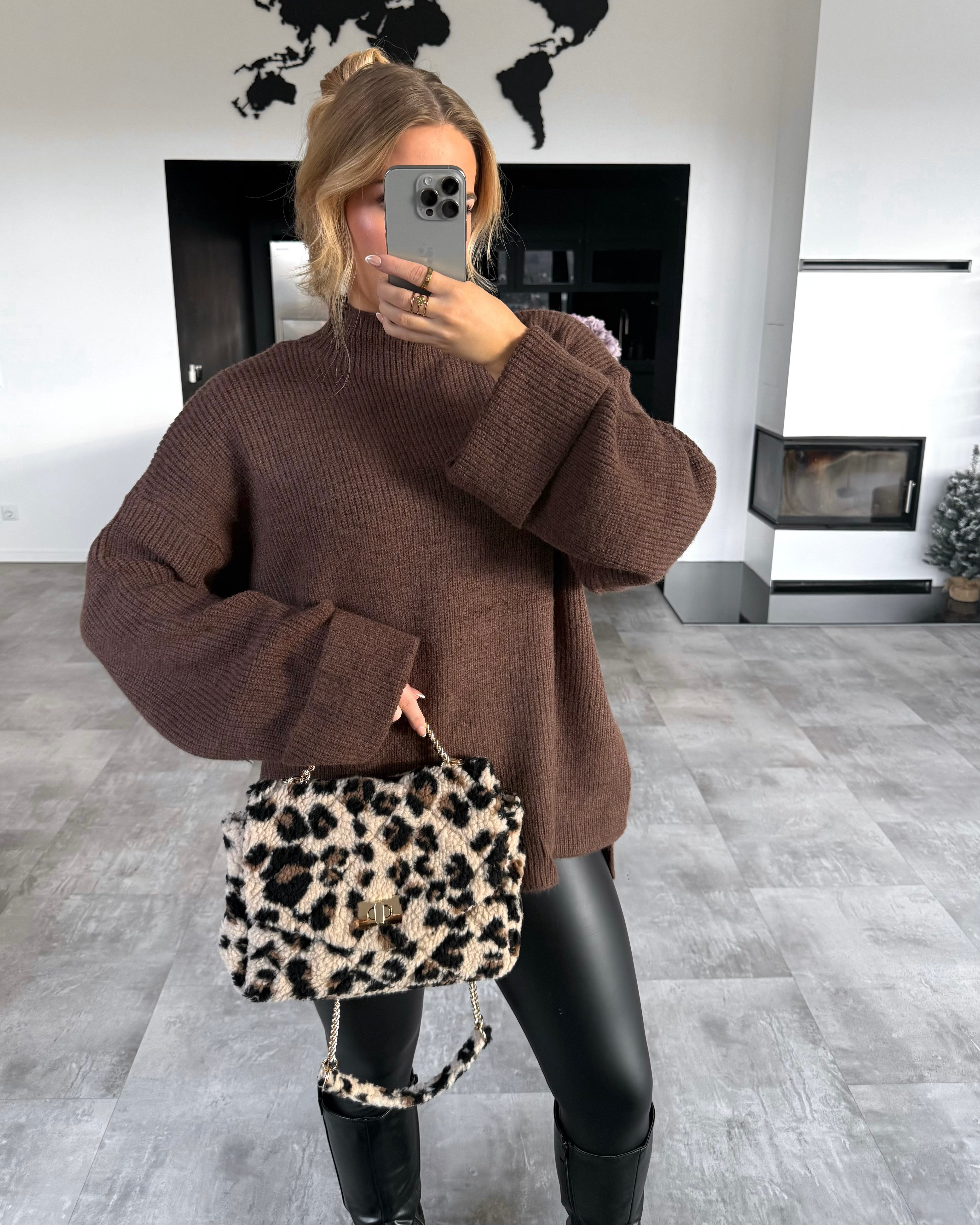 Strickpullover "Lina“ Braun