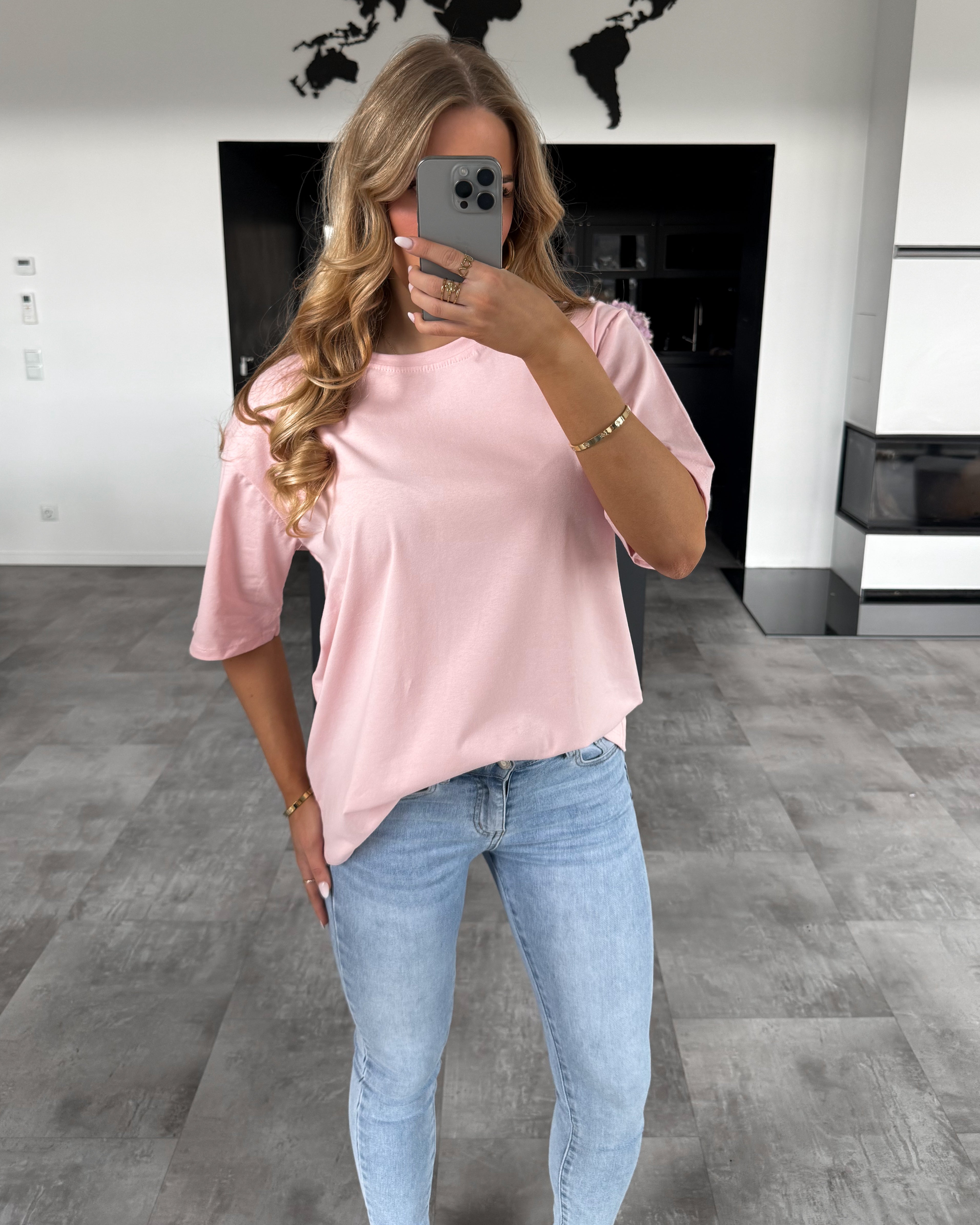 Baumwoll T-Shirt "Becky" Babyrosa