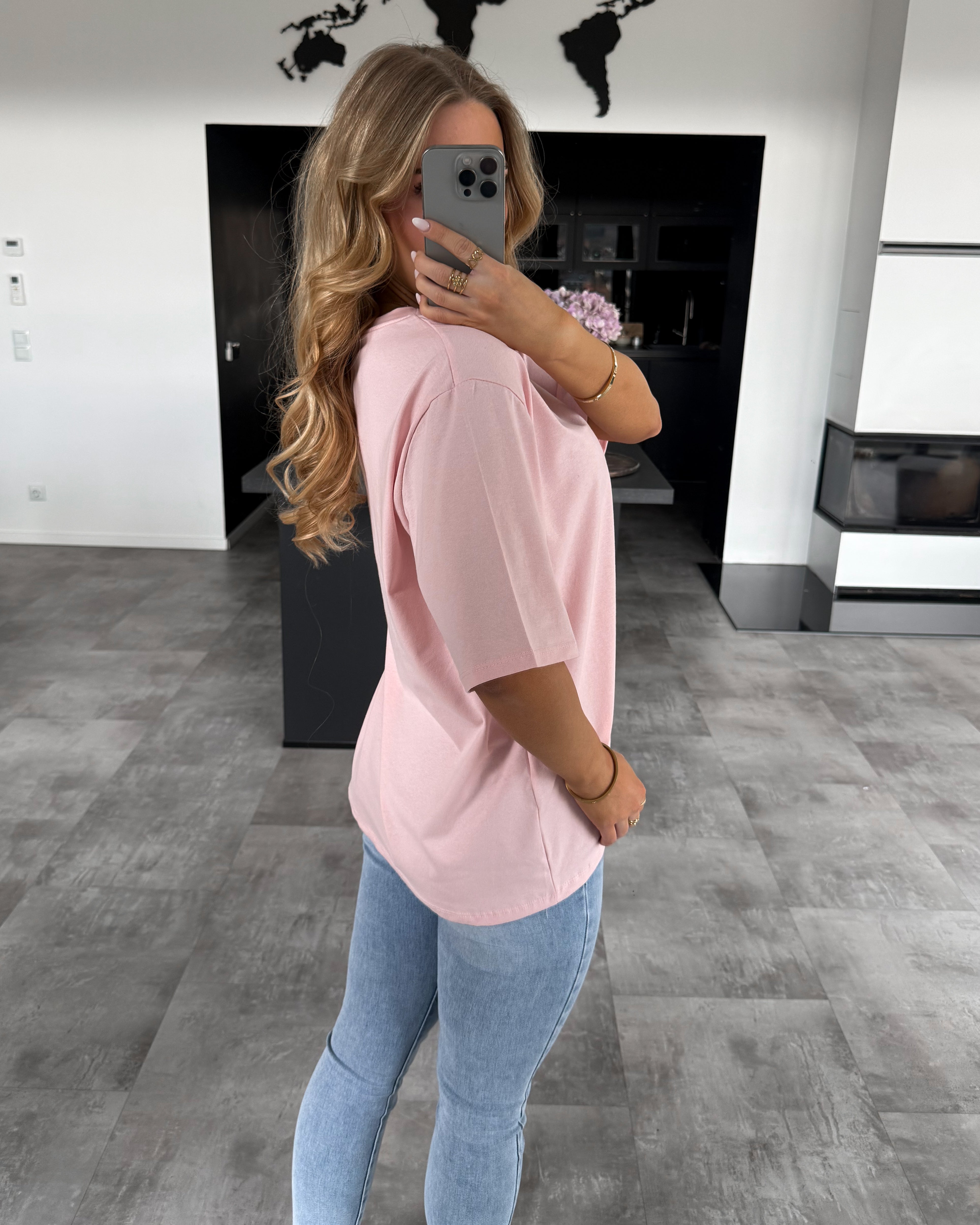 Baumwoll T-Shirt "Becky" Babyrosa