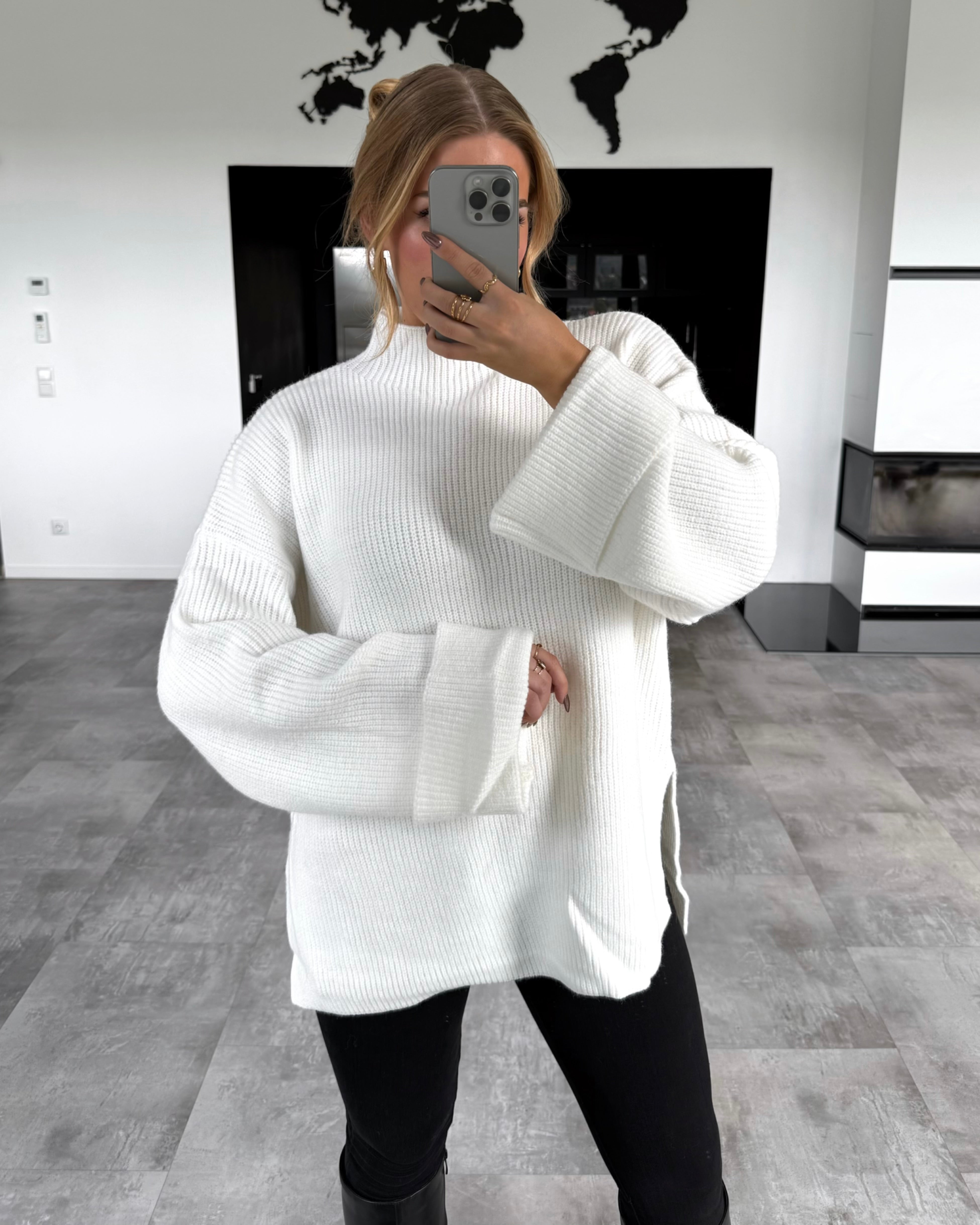Strickpullover "Lina“ Ecru