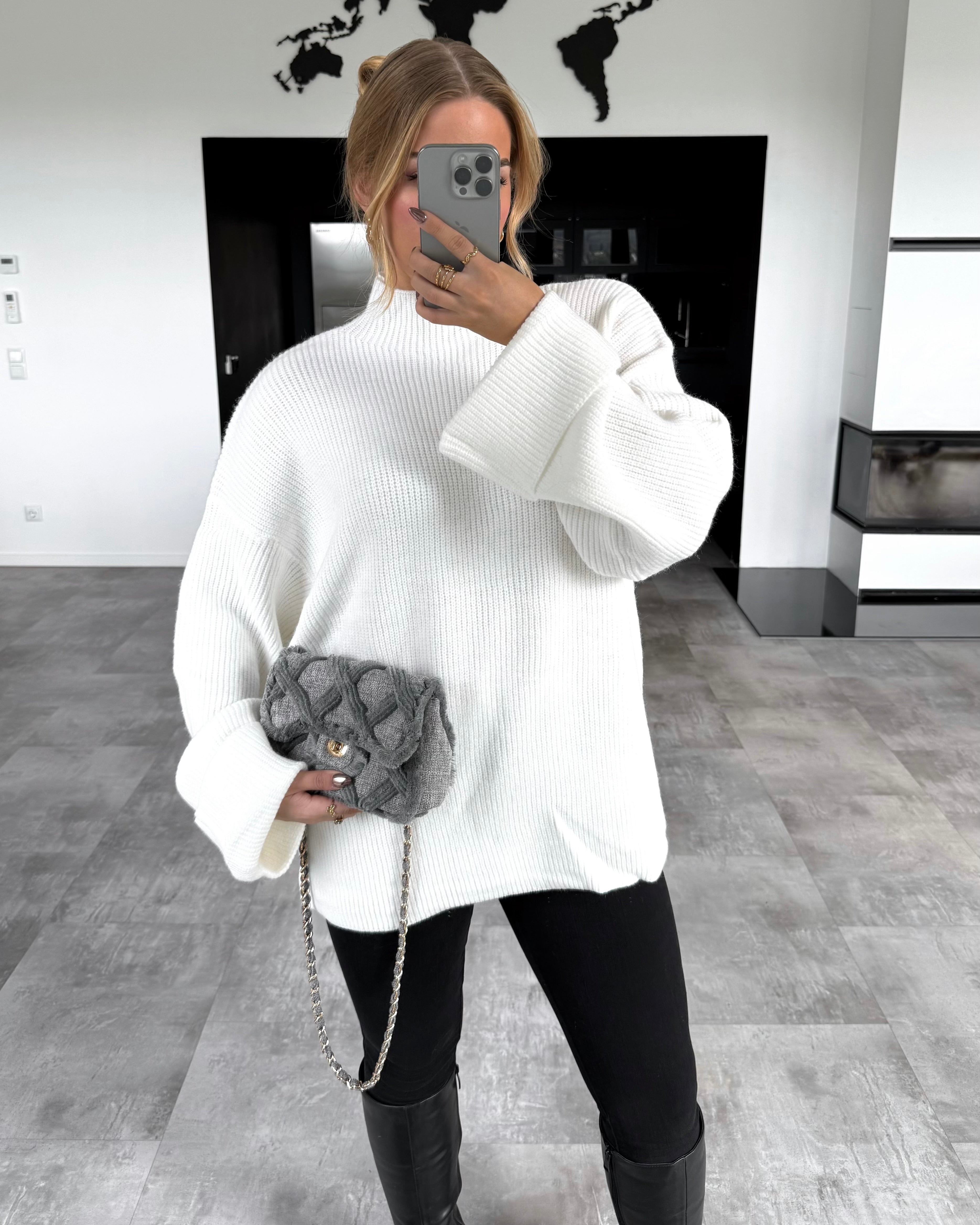 Strickpullover "Lina“ Ecru