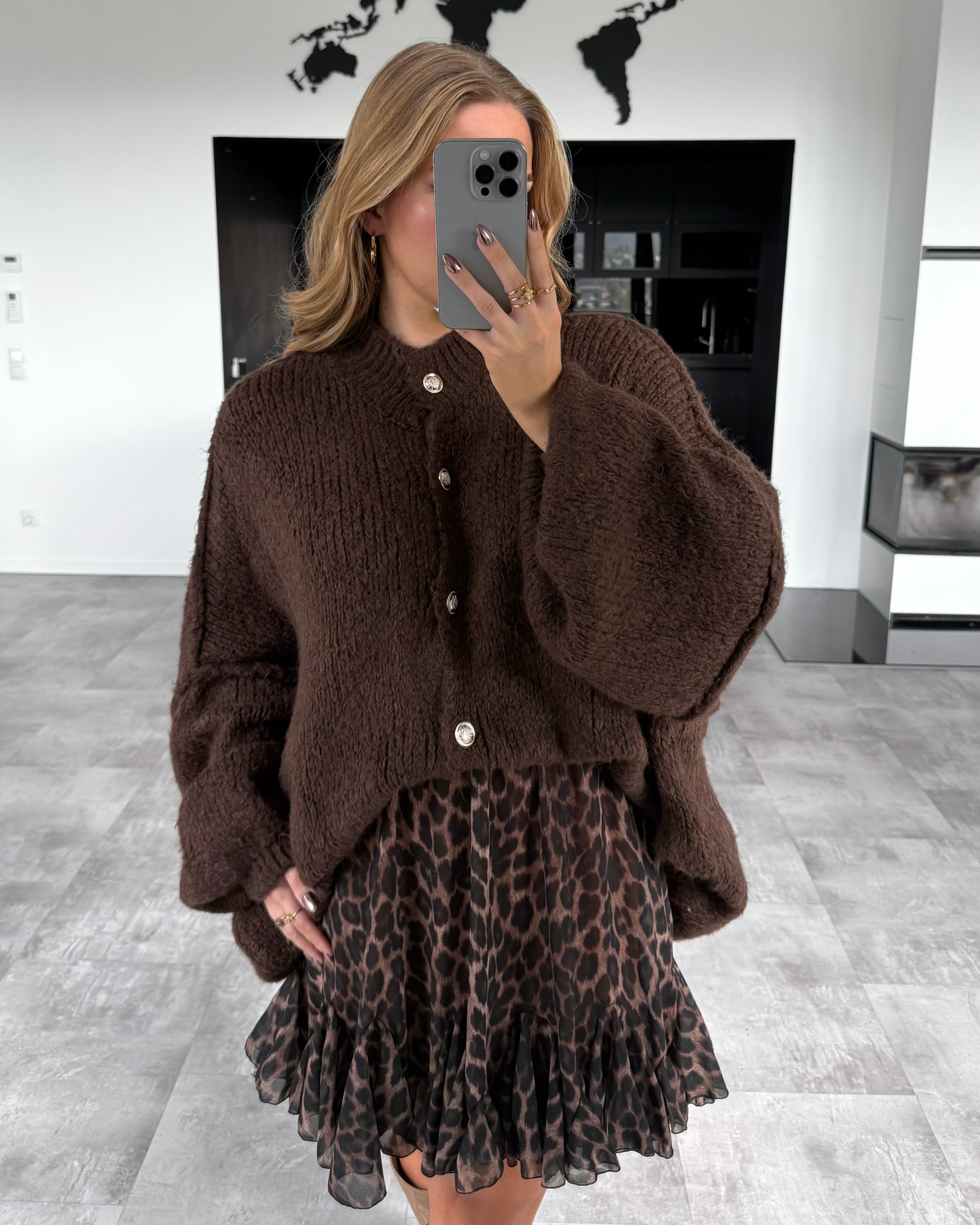 Cardigan "Cece" Chocolate