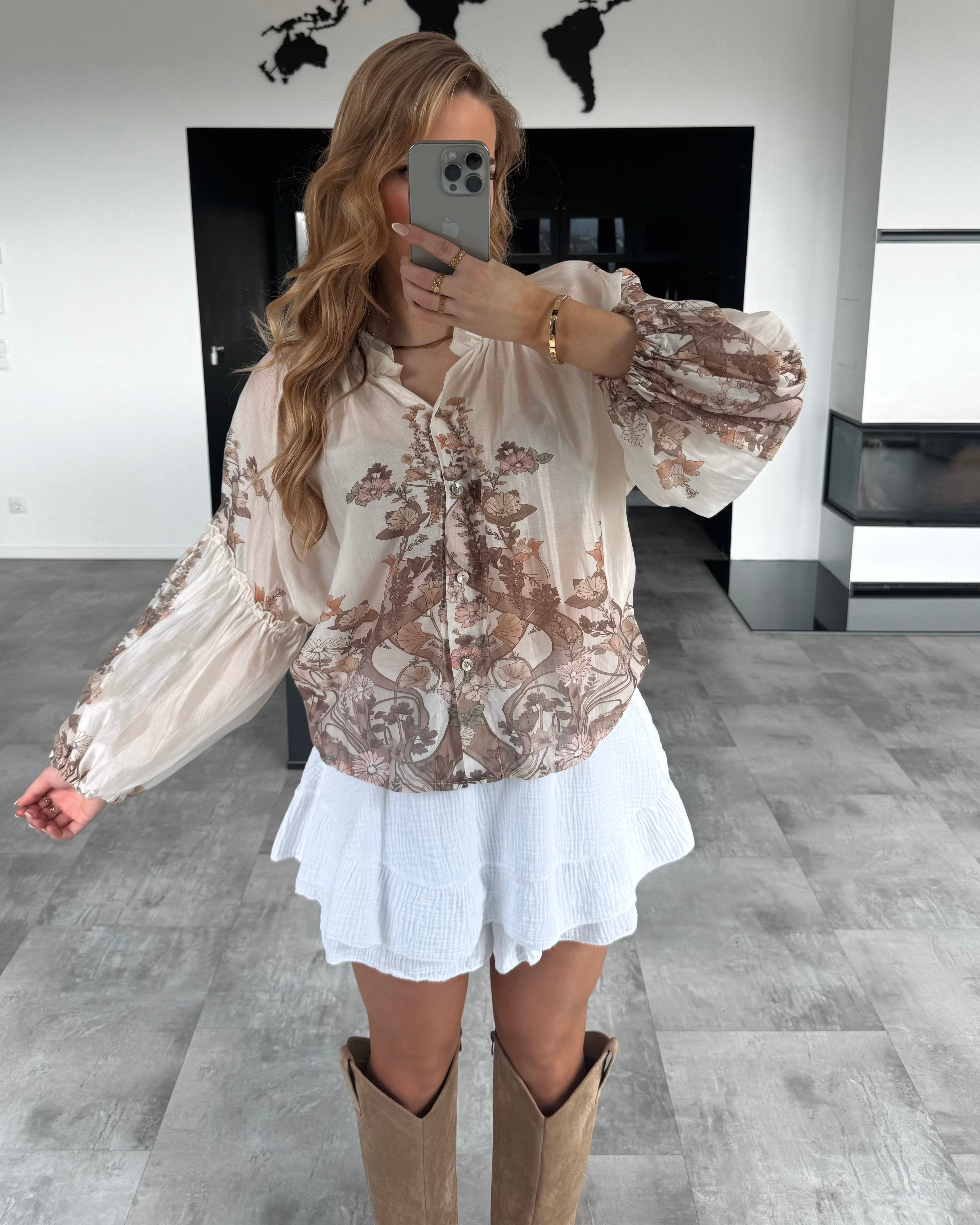 Viskose-Bluse "Graciella" Multicolor