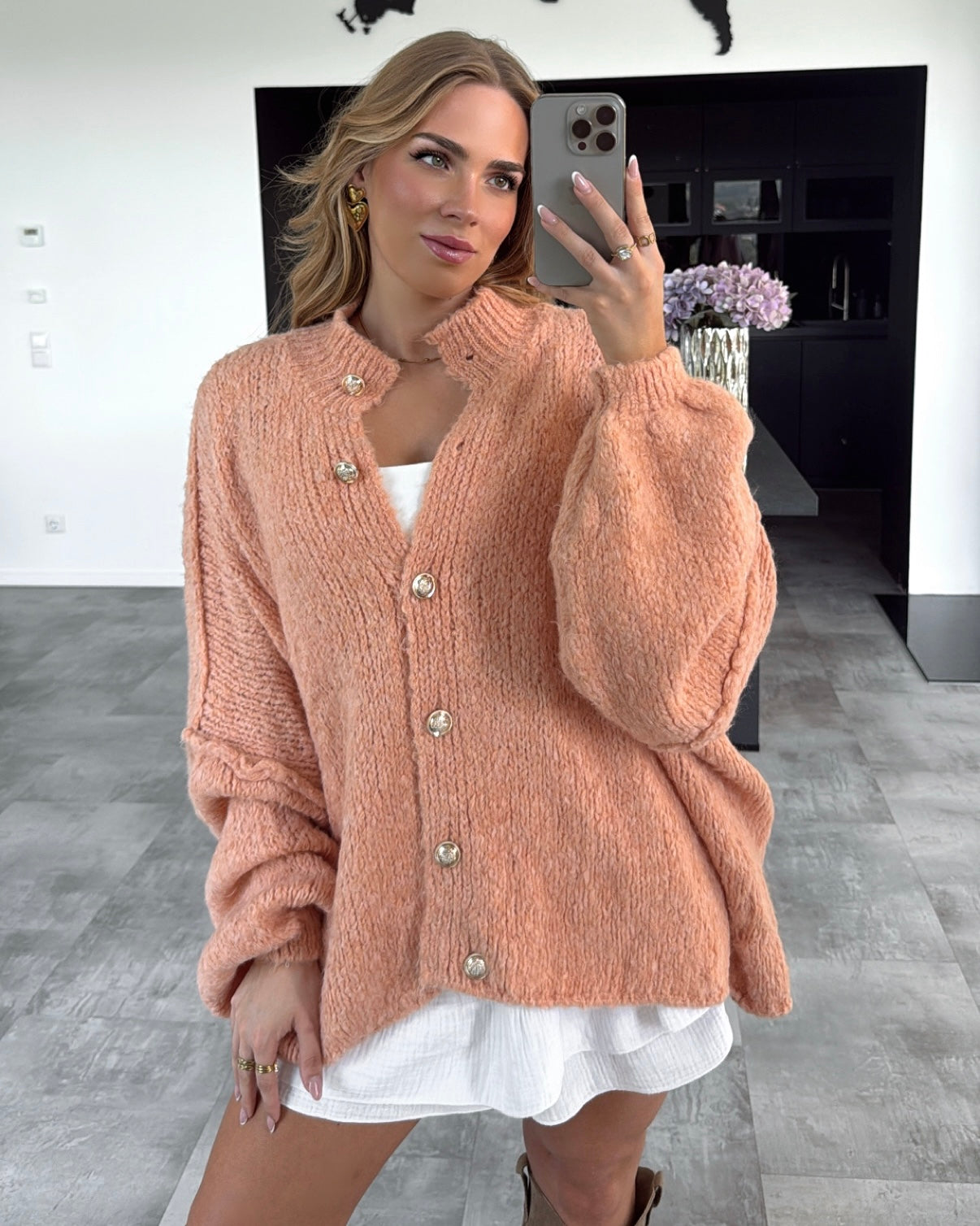 Cardigan "Cece" Apricot