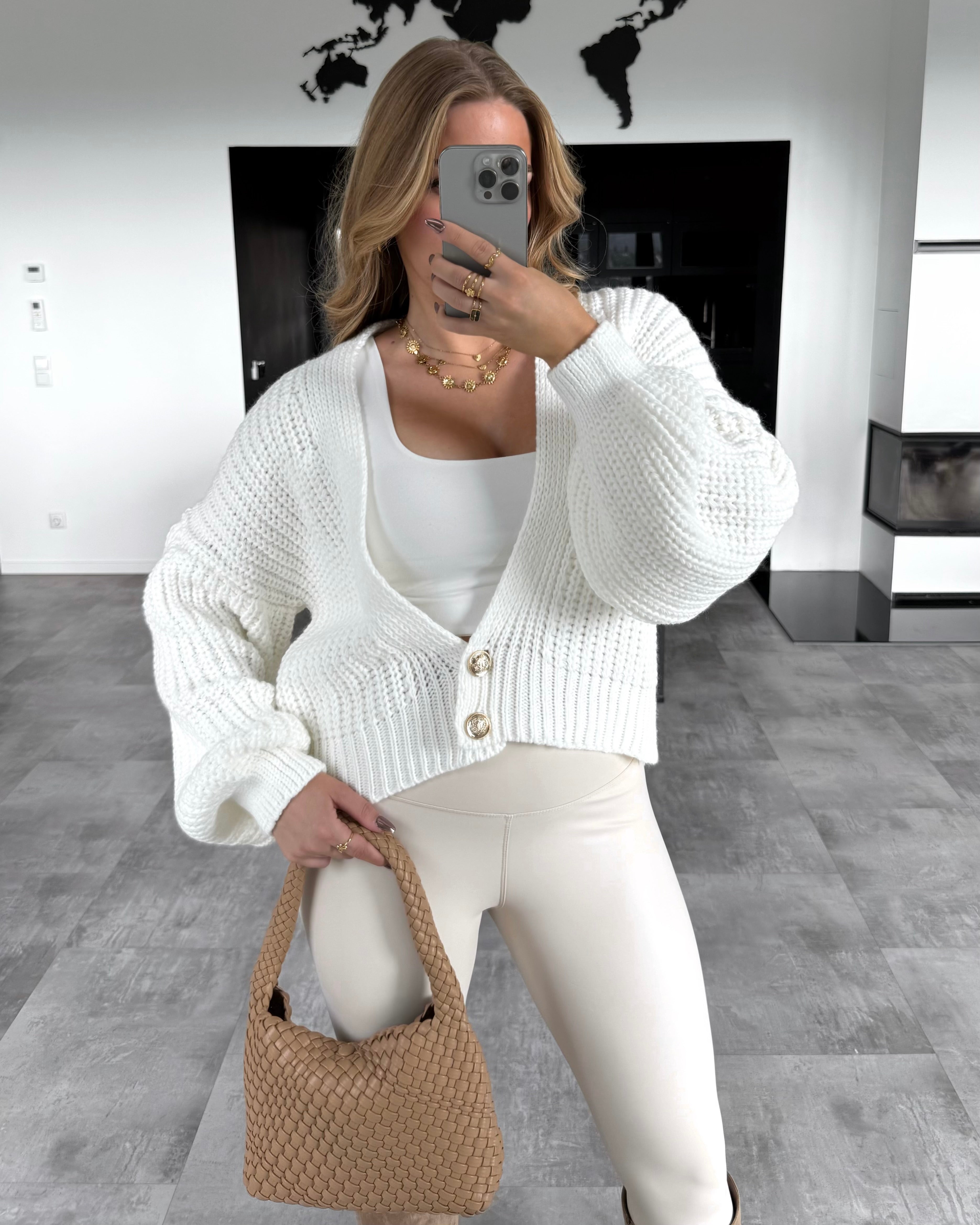 Cardigan "Giulia" Weiß