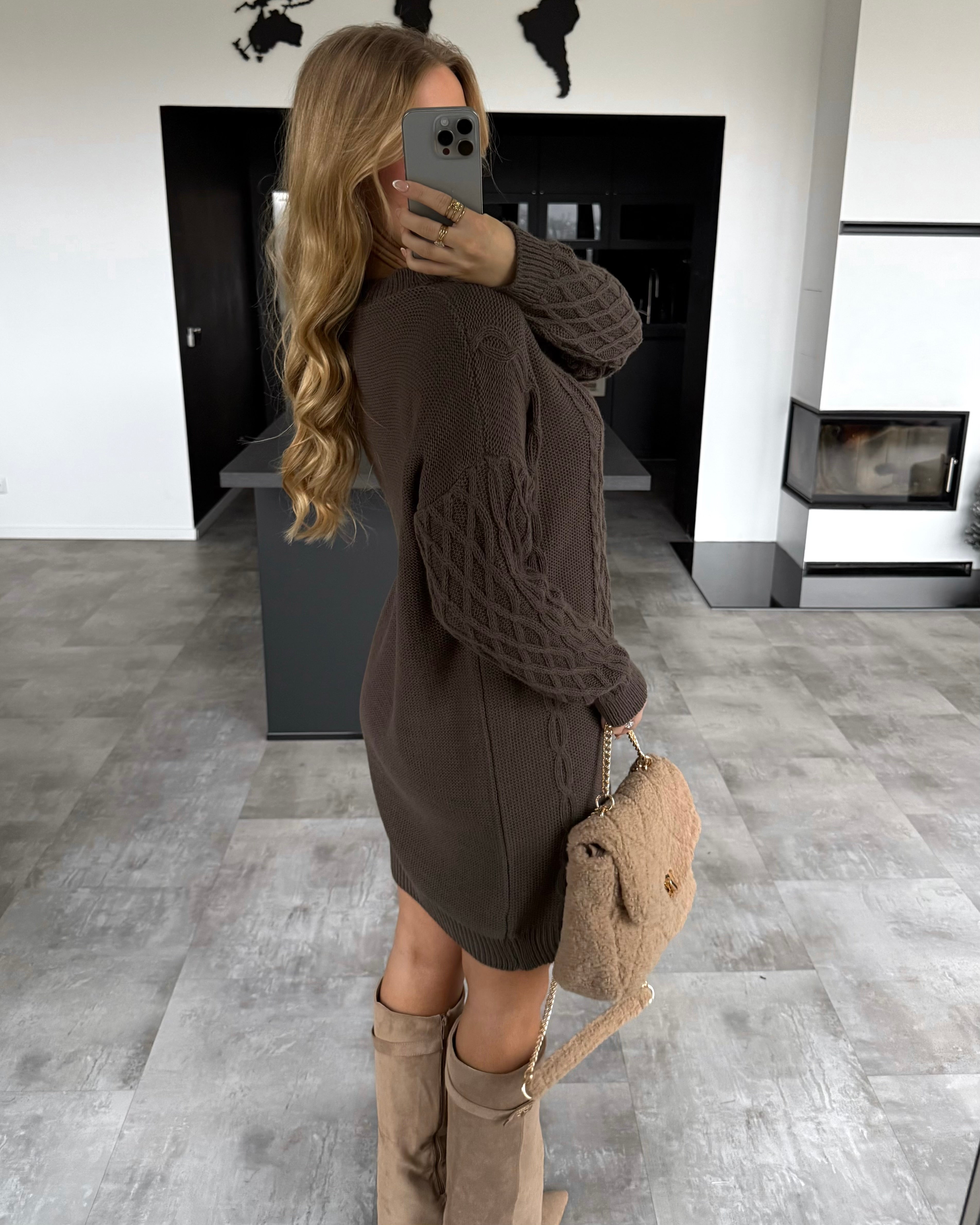 Strickkleid “Eden” Chocolate