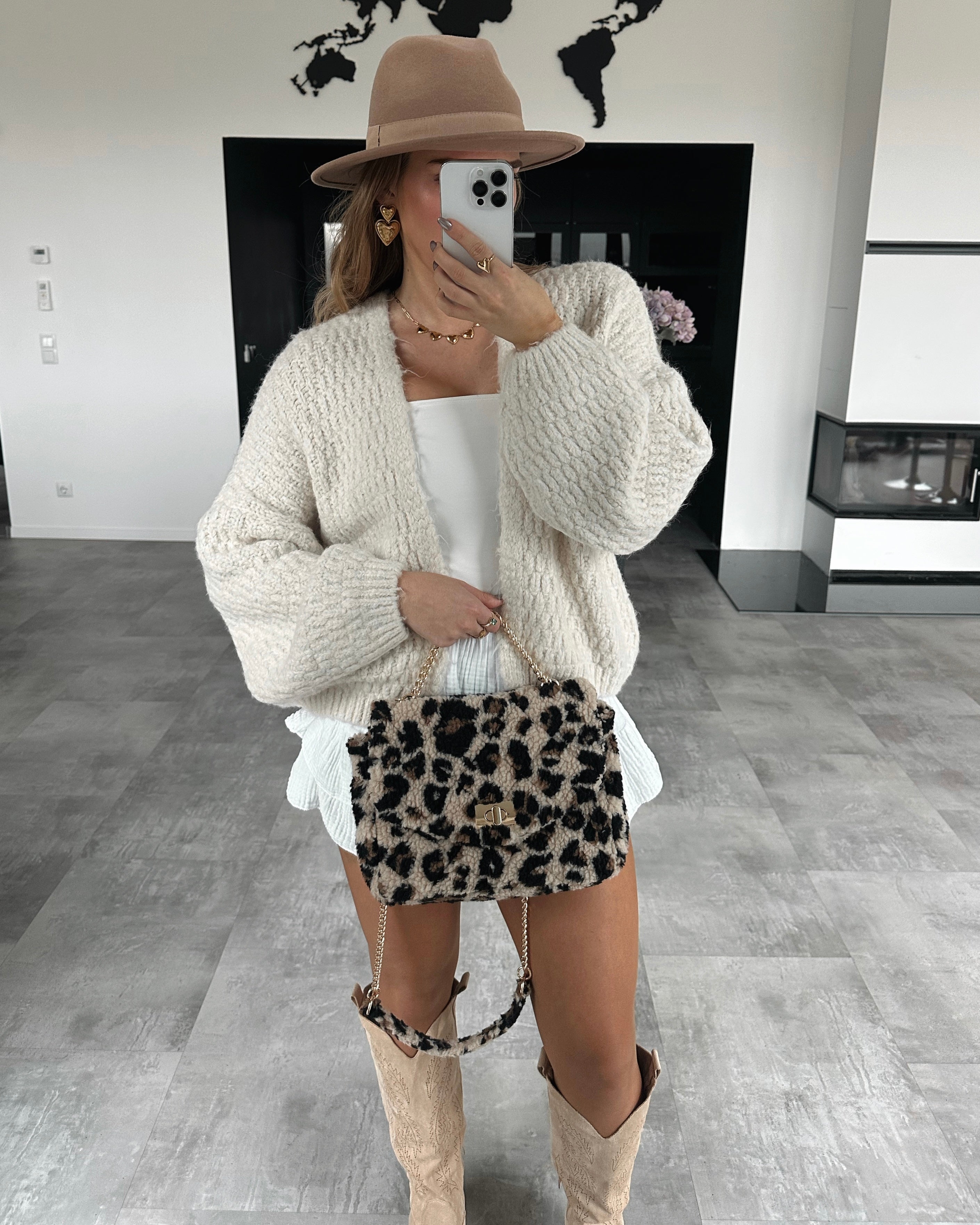 BWARE Cardigan "Elea" Ecru