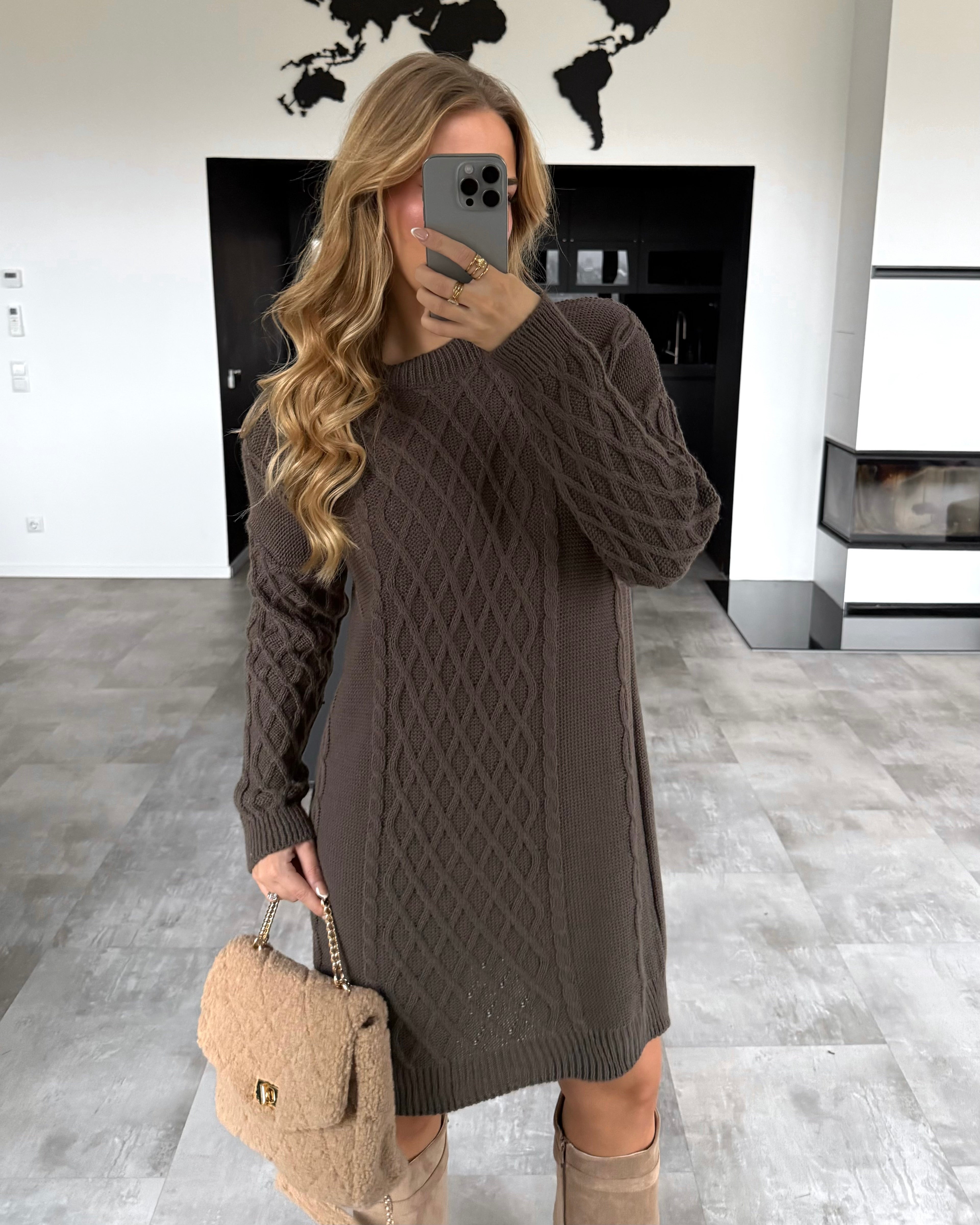 Strickkleid “Eden” Chocolate