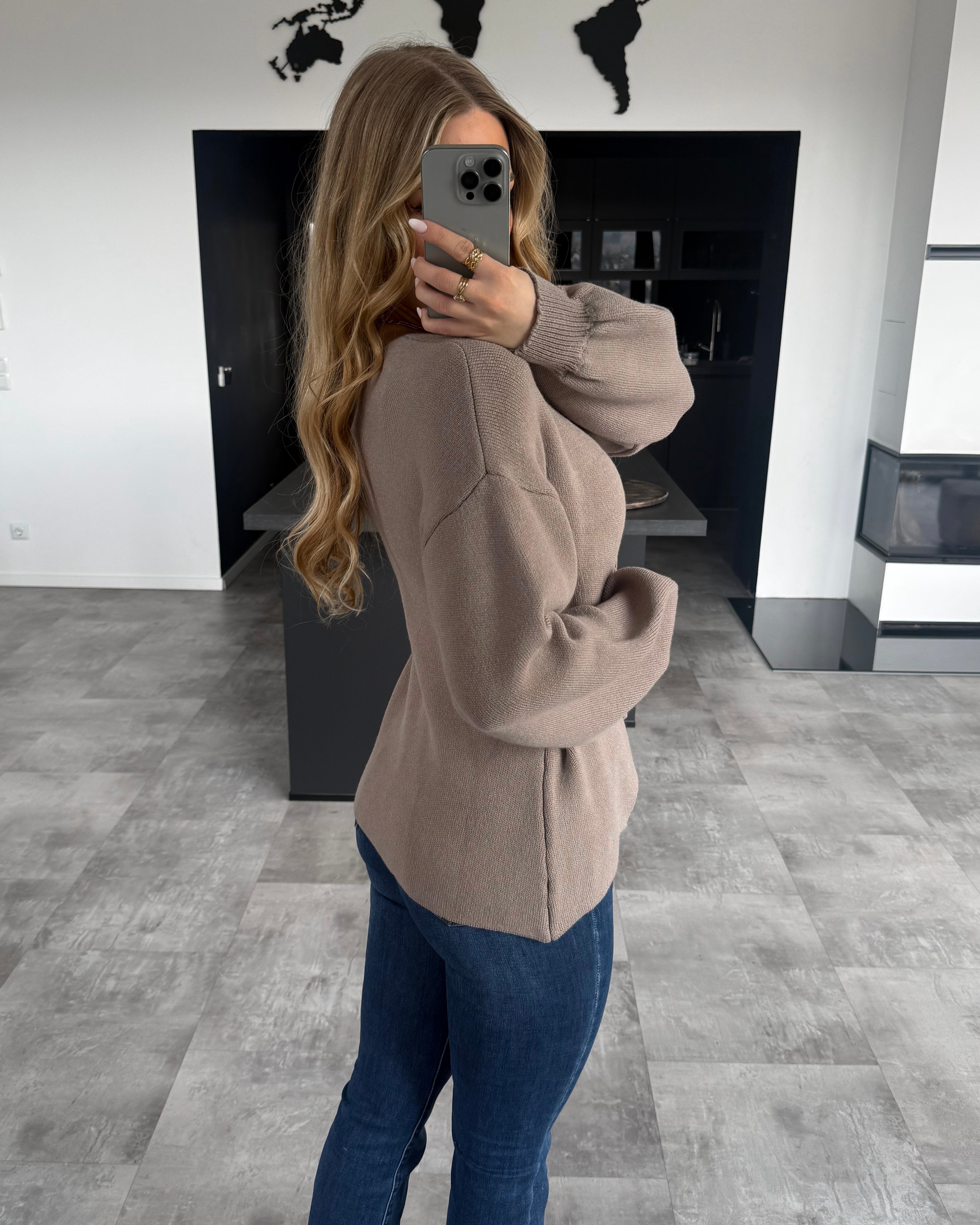 Wickel-Cardigan "Amaya" Taupe