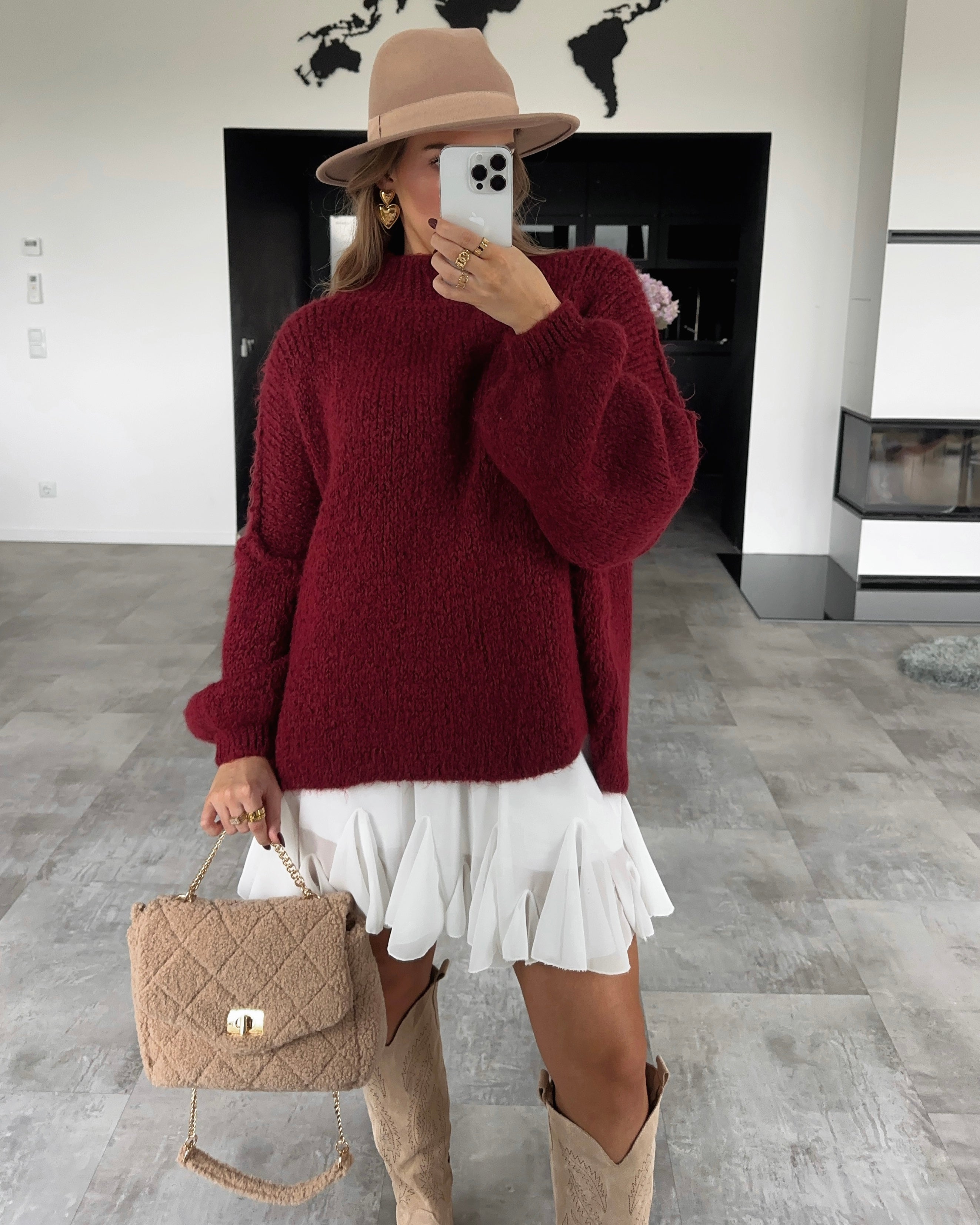 Pullover “May” Bordeaux