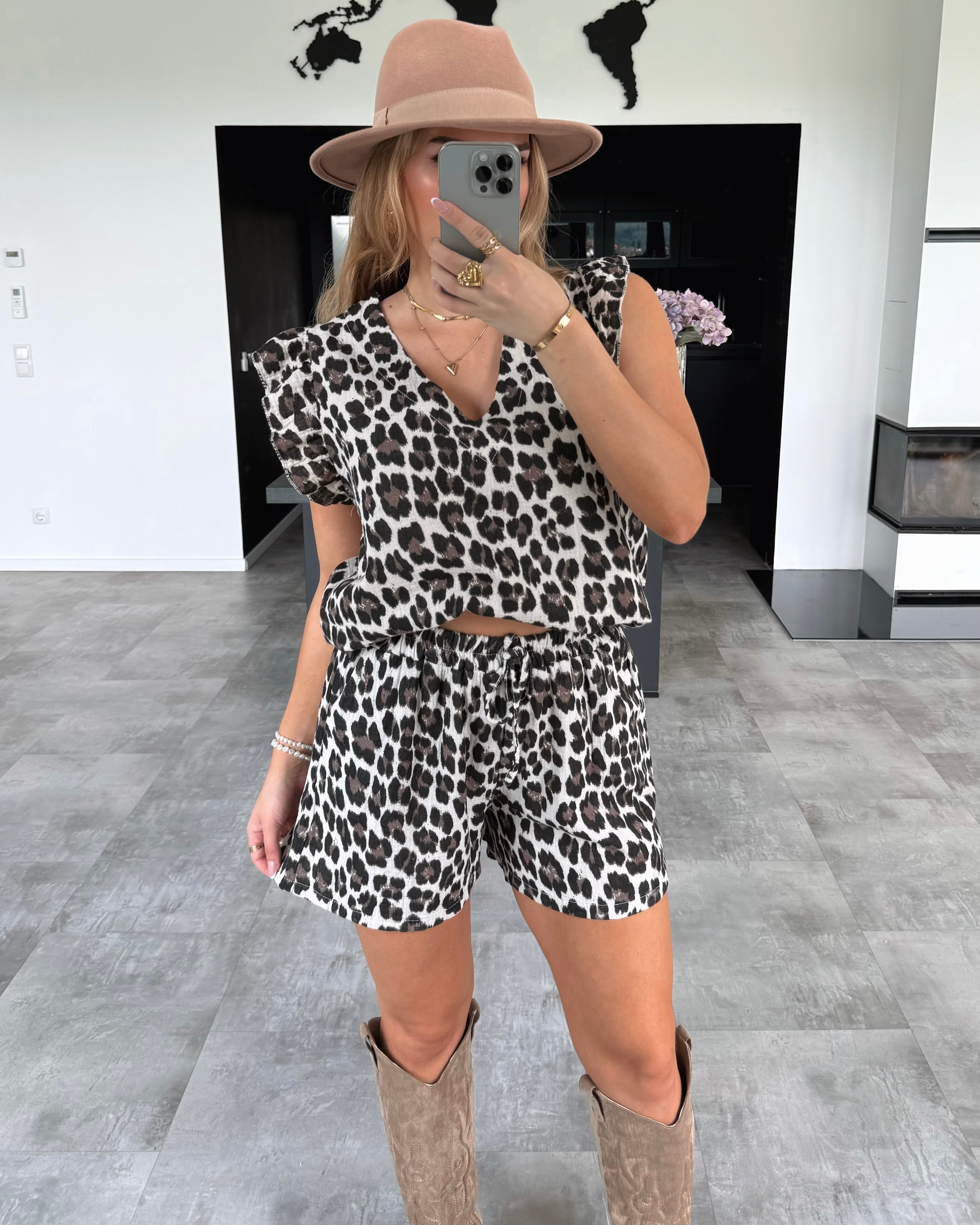 Musselin Shirt "Lilo" Leo