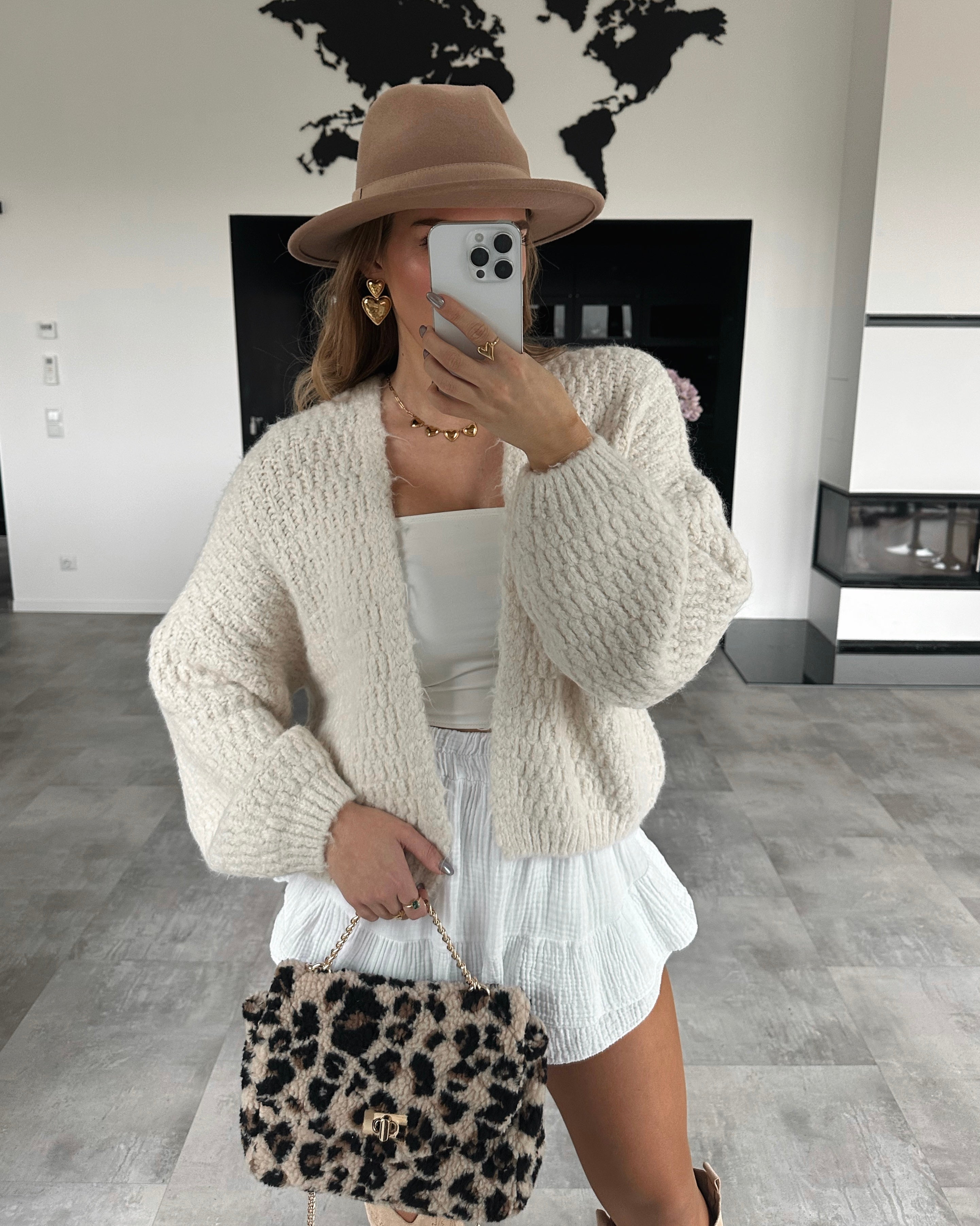 BWARE Cardigan "Elea" Ecru
