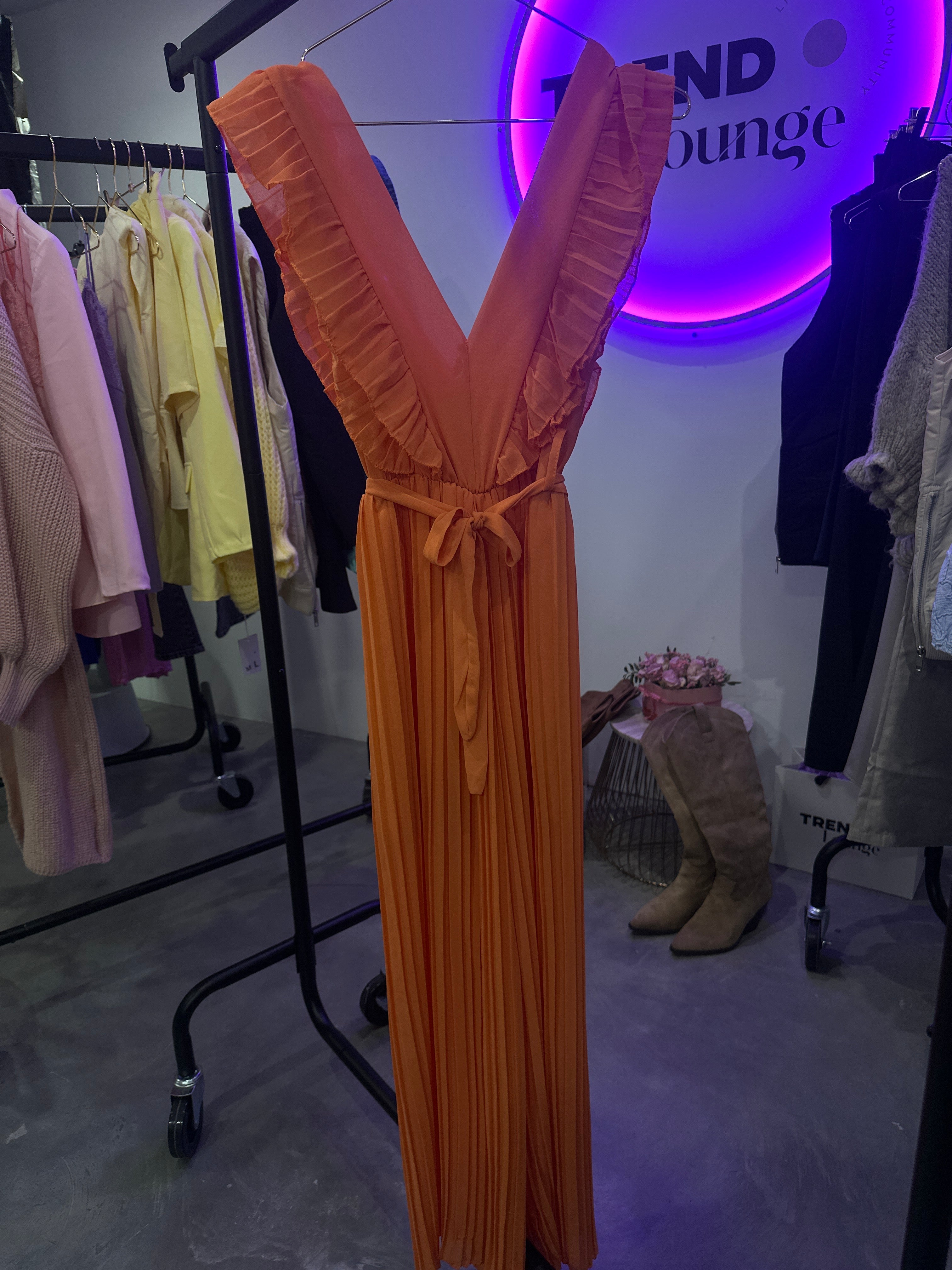 EINZELSTÜCK Plissee Jumpsuit Orange #136