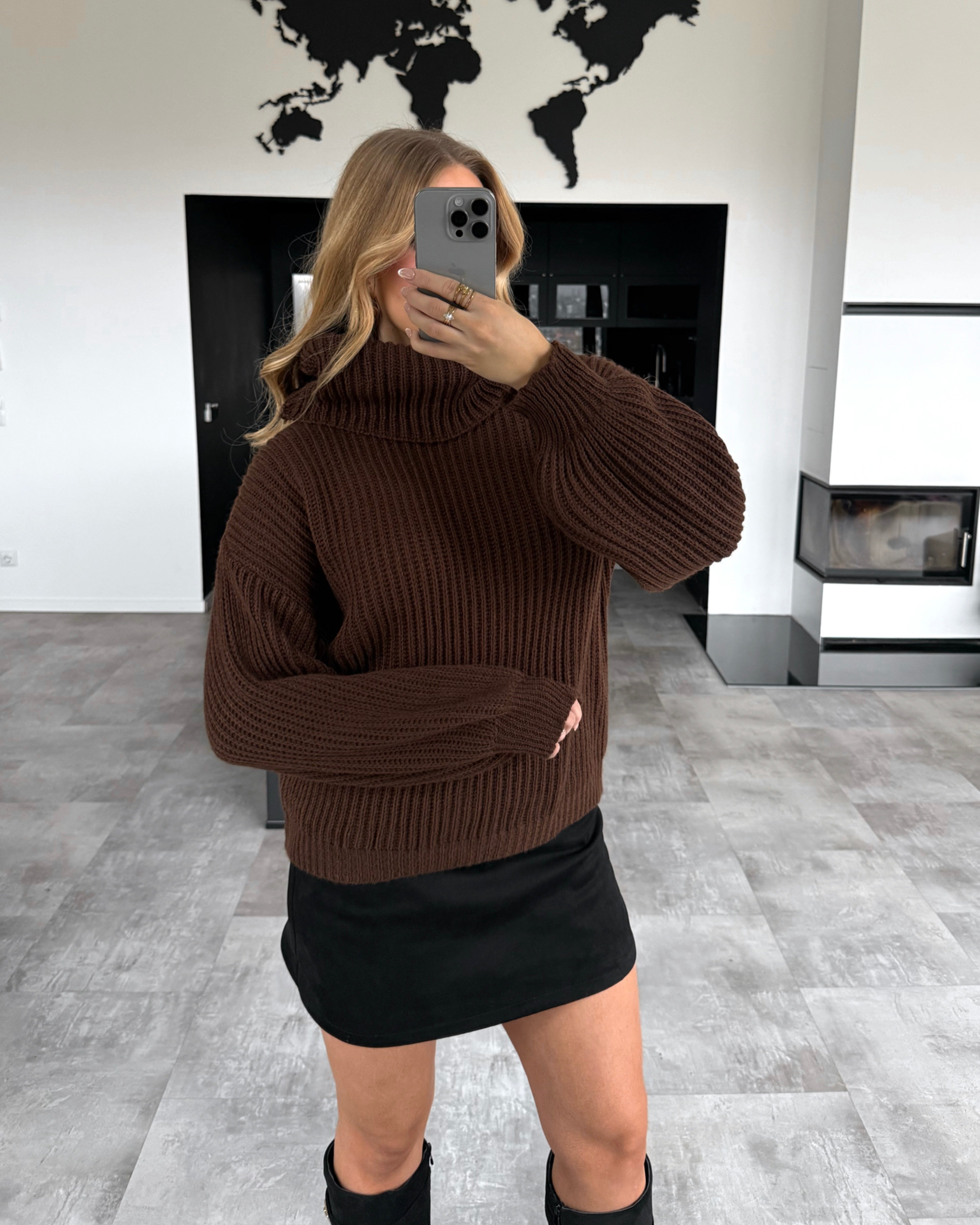 Strickpullover “Elva” Chocolate